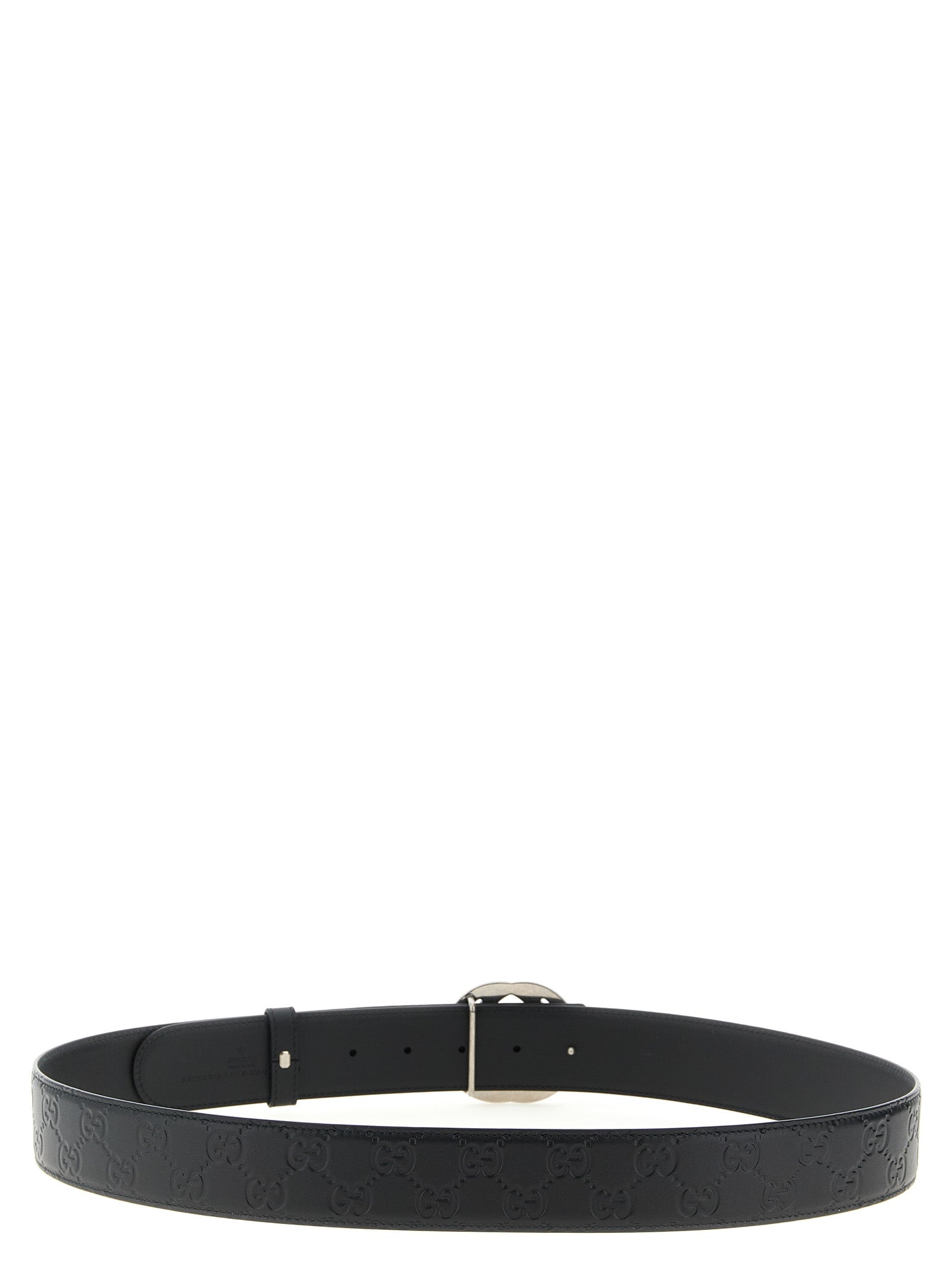 Gucci Black Reversible Leather Belt Calf Leather