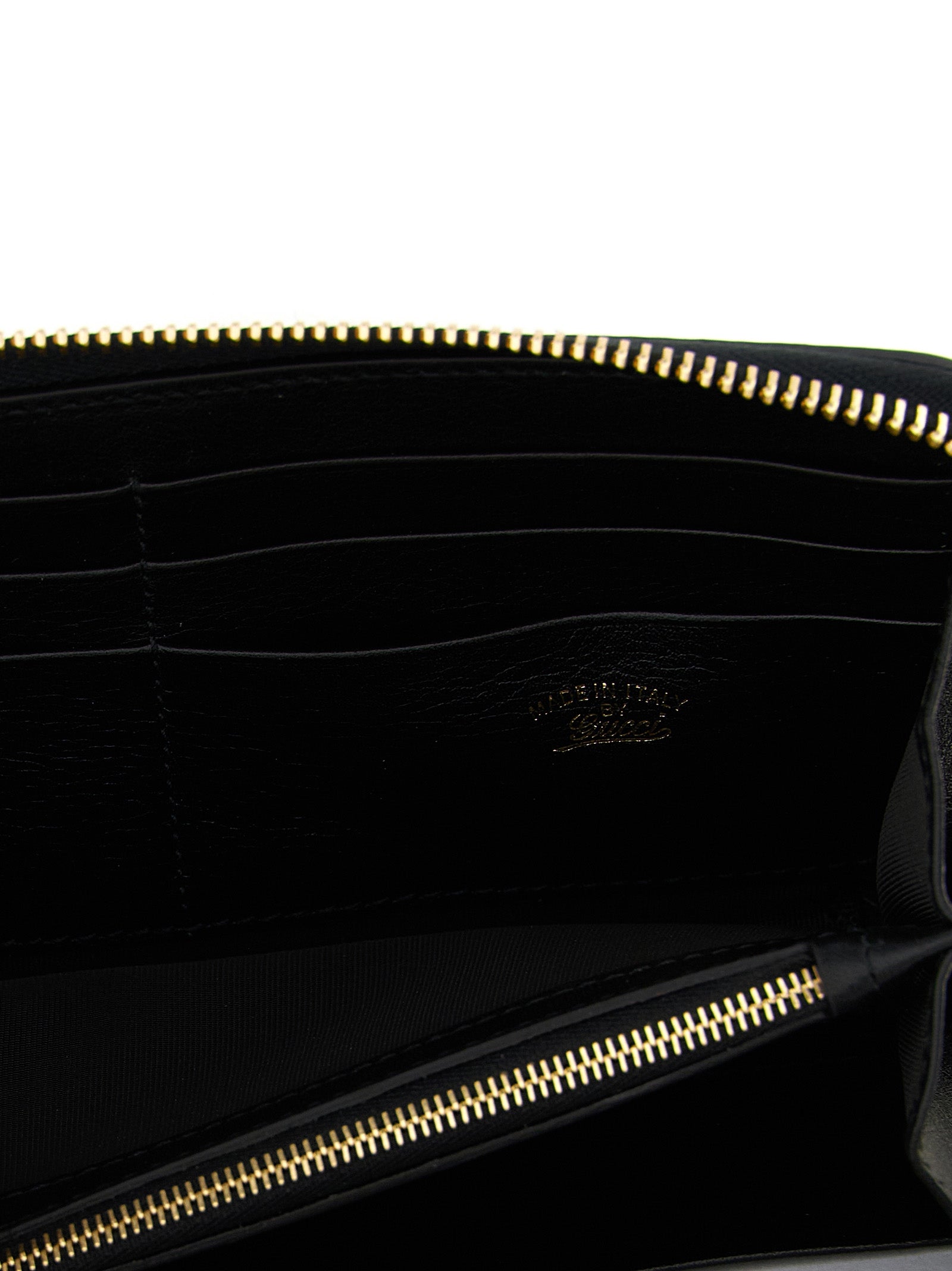 Gucci Black Horsebit Web Leather Cardholder