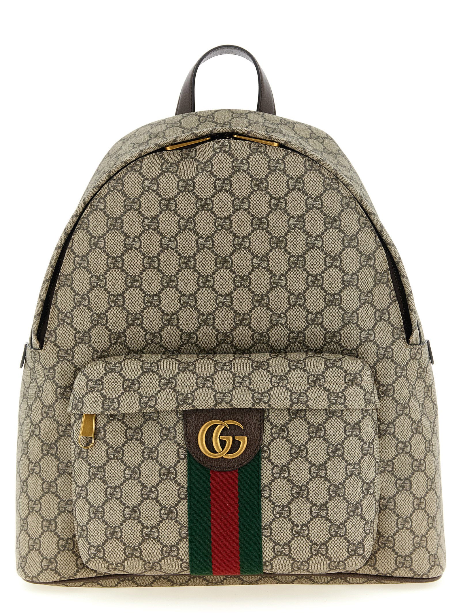 Gucci Beige Ophidia Synthetic Backpack