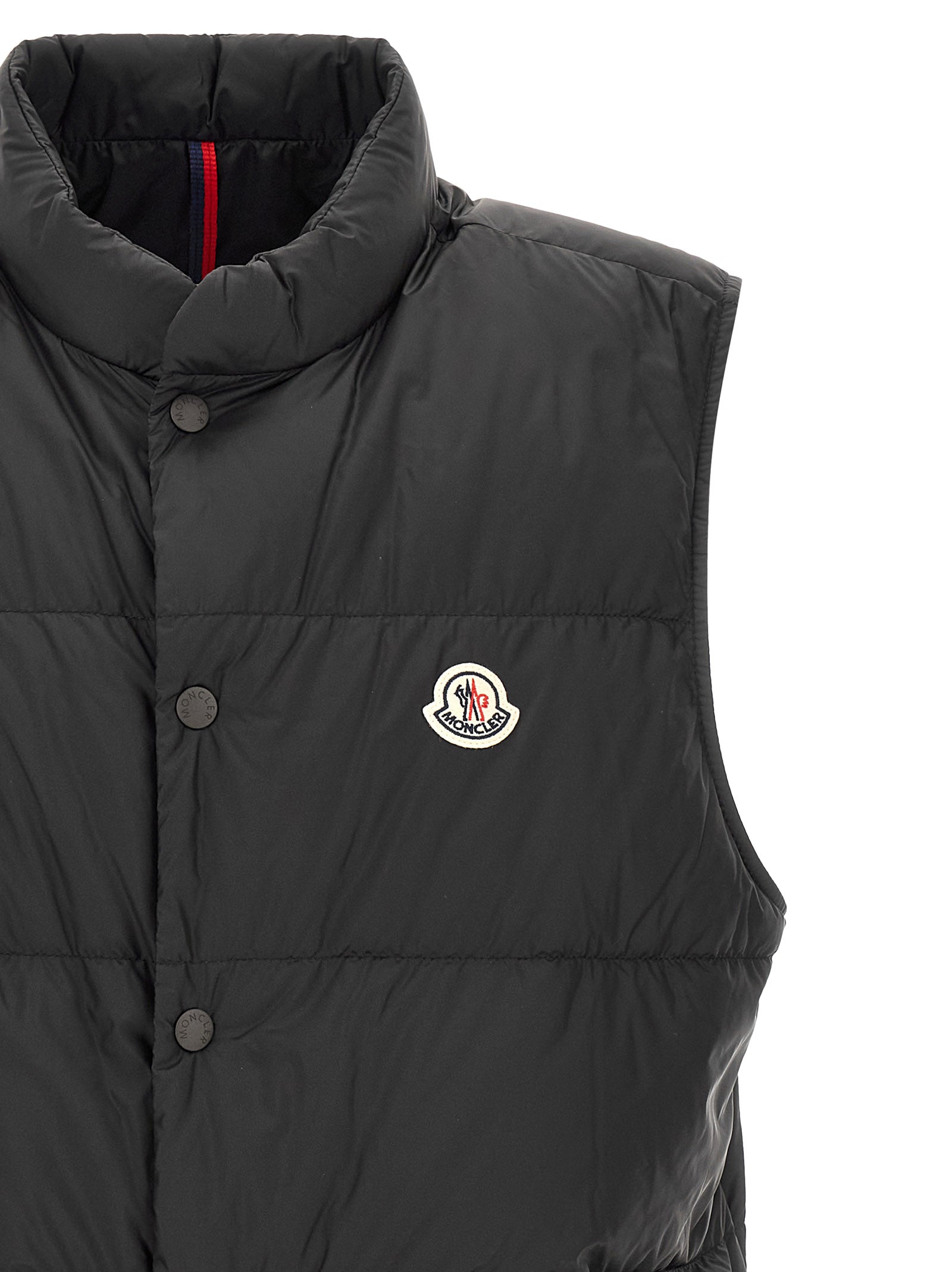 Moncler Black Tuquerouye Nylon Sleeveless Jacket