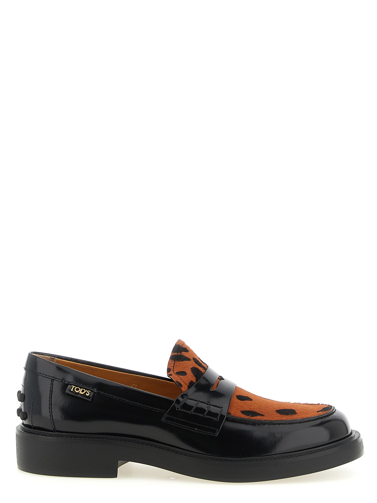 Black Calfskin Slip-On Loafers