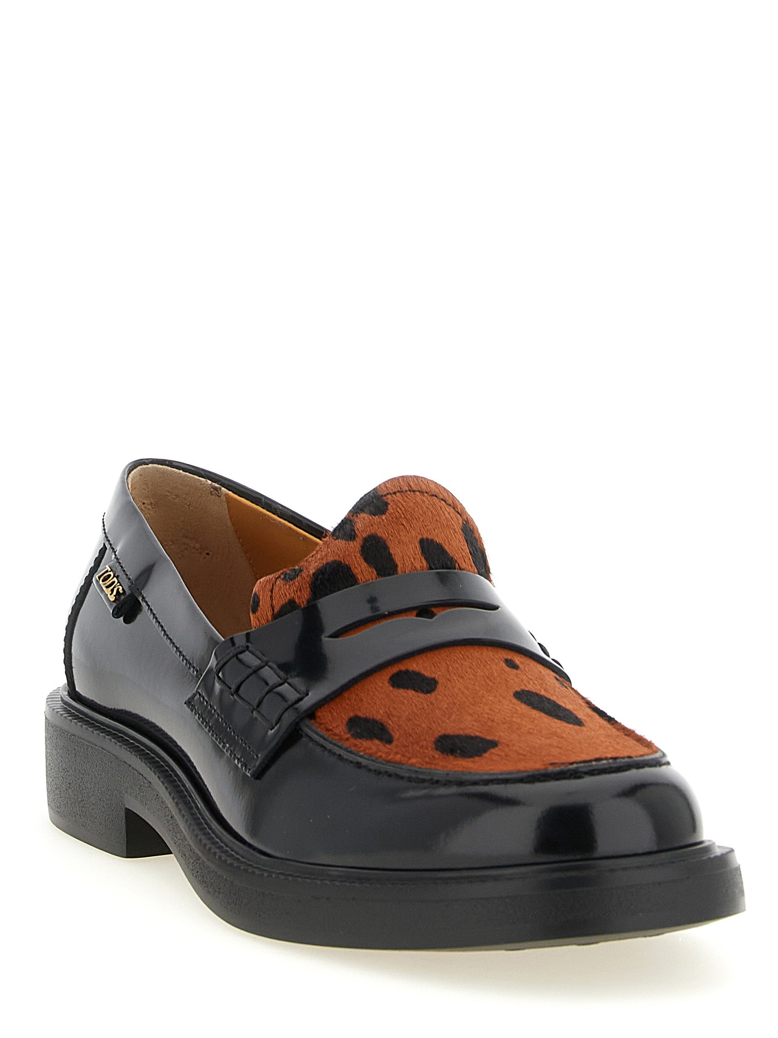 Black Calfskin Slip-On Loafers