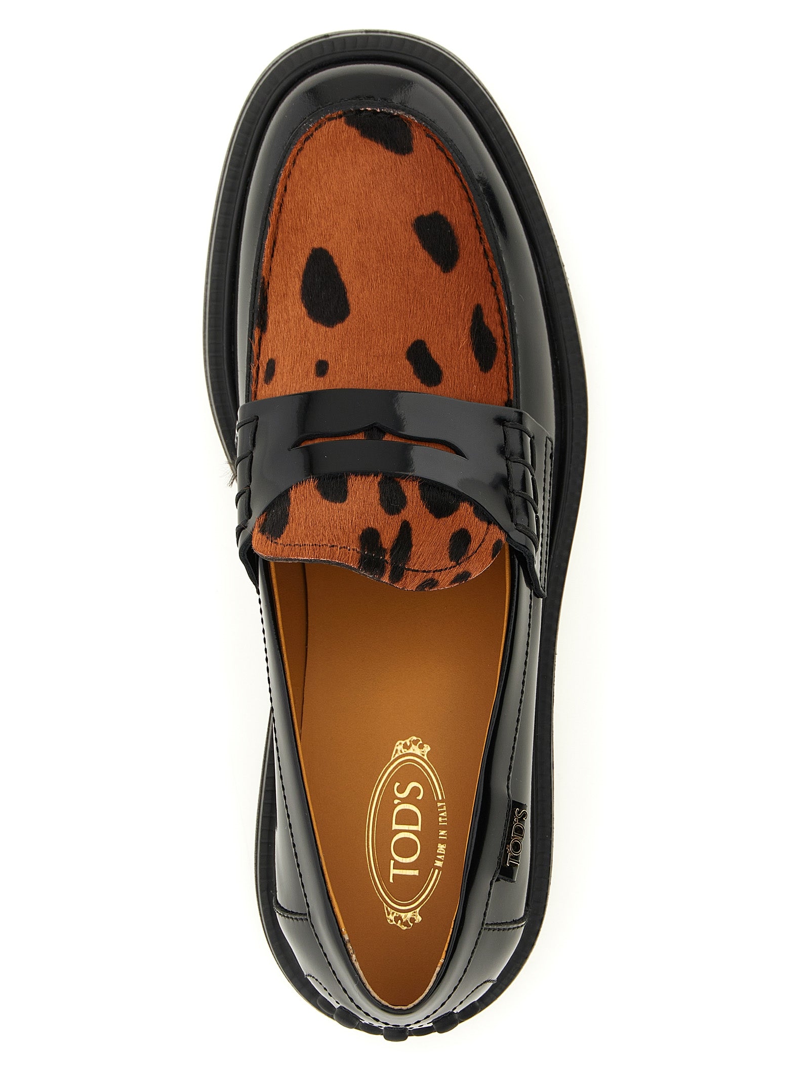 Black Calfskin Slip-On Loafers
