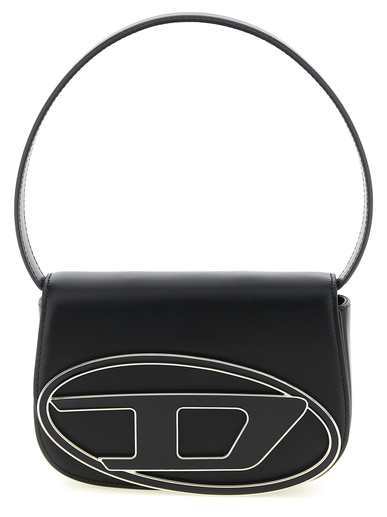 Black Cowhide Shoulder Bag