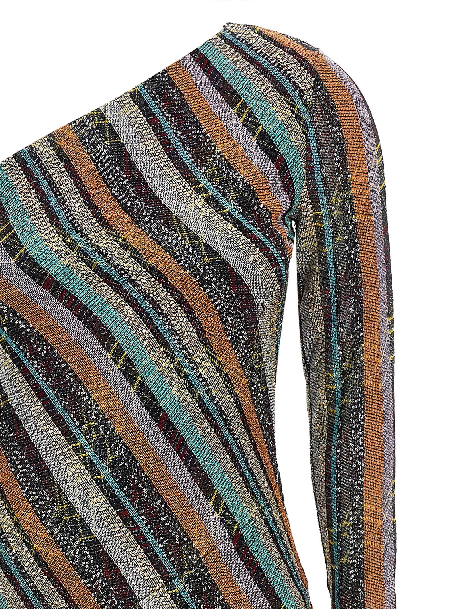 Multicolor Viscose Long Dress