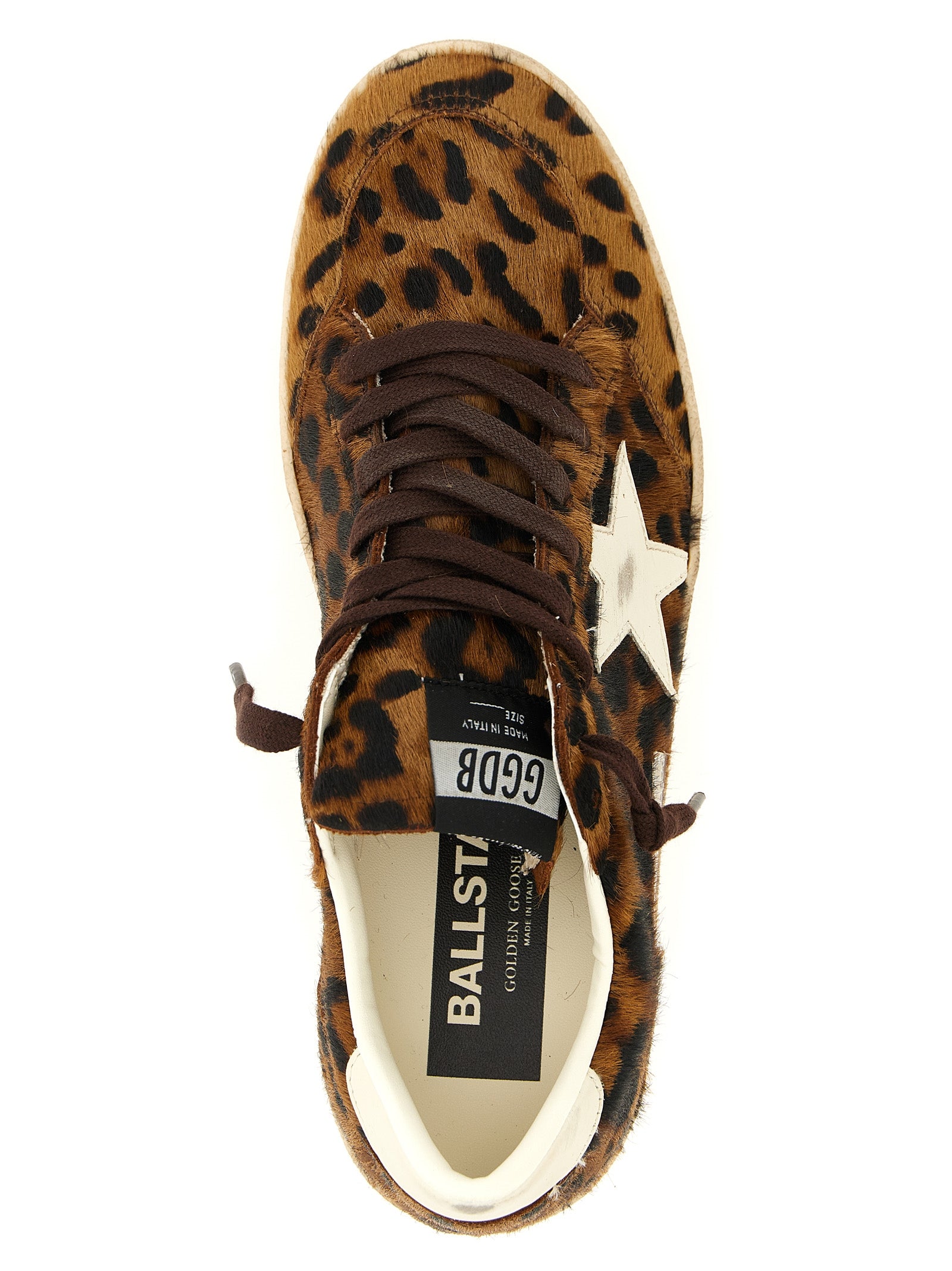 Brown Cowhide Low Top Sneakers