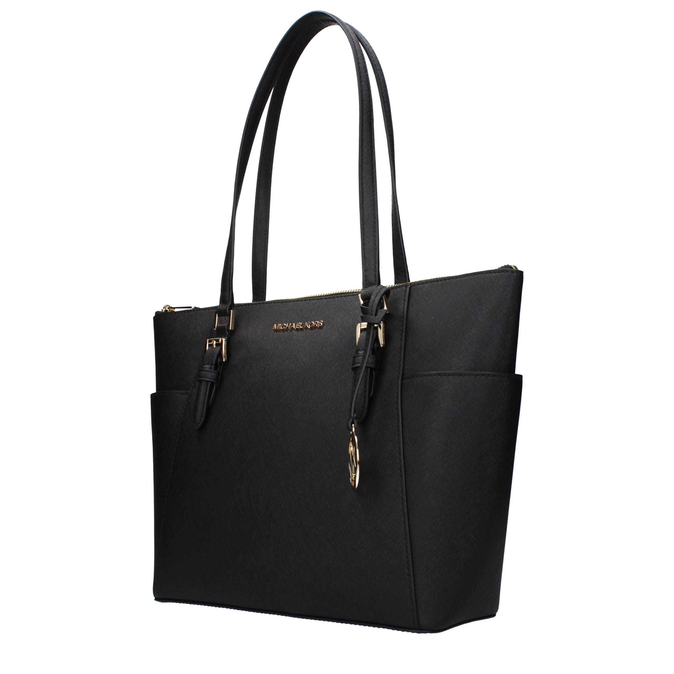 Sac à bandoulière en cuir noir Michael Kors