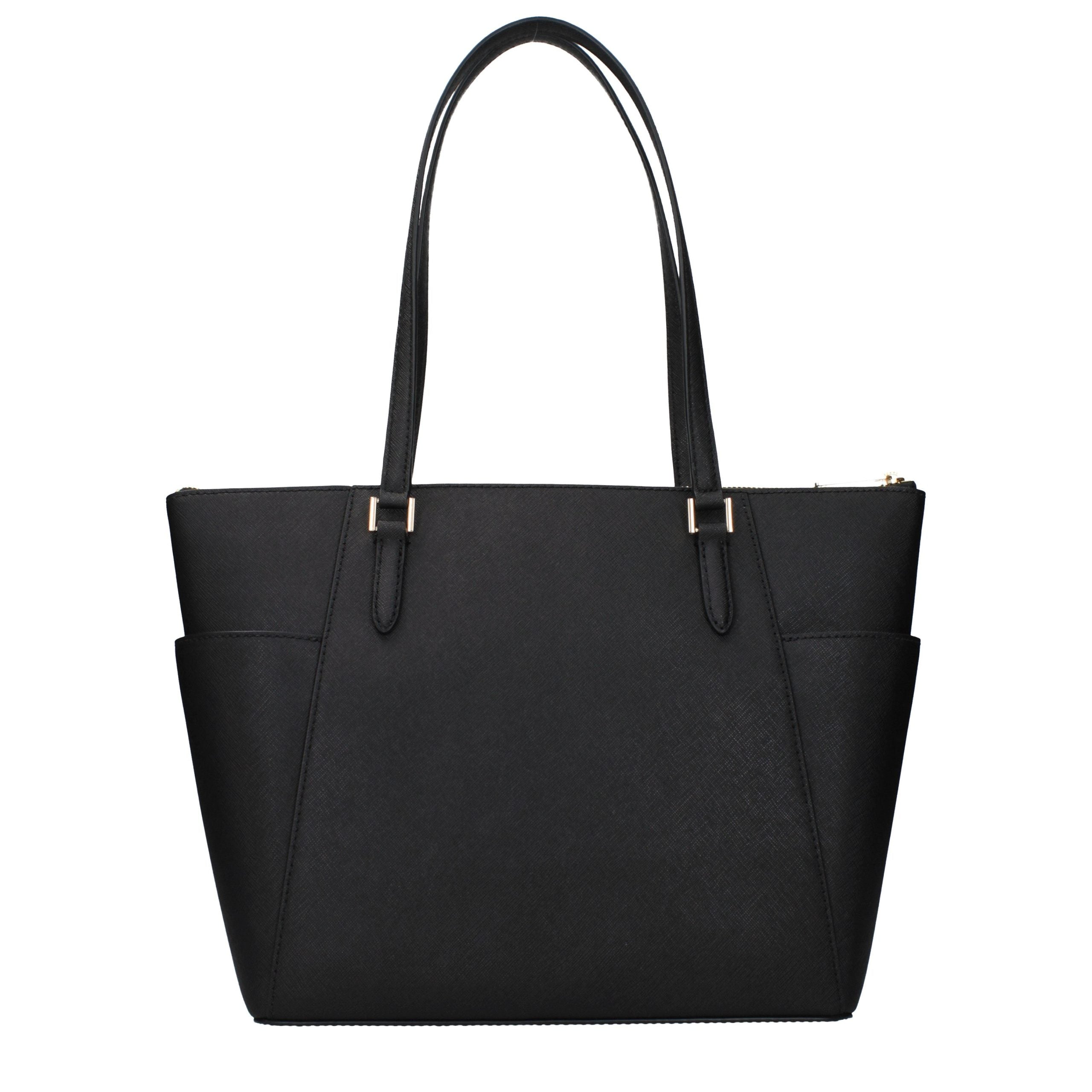 Sac à bandoulière en cuir noir Michael Kors