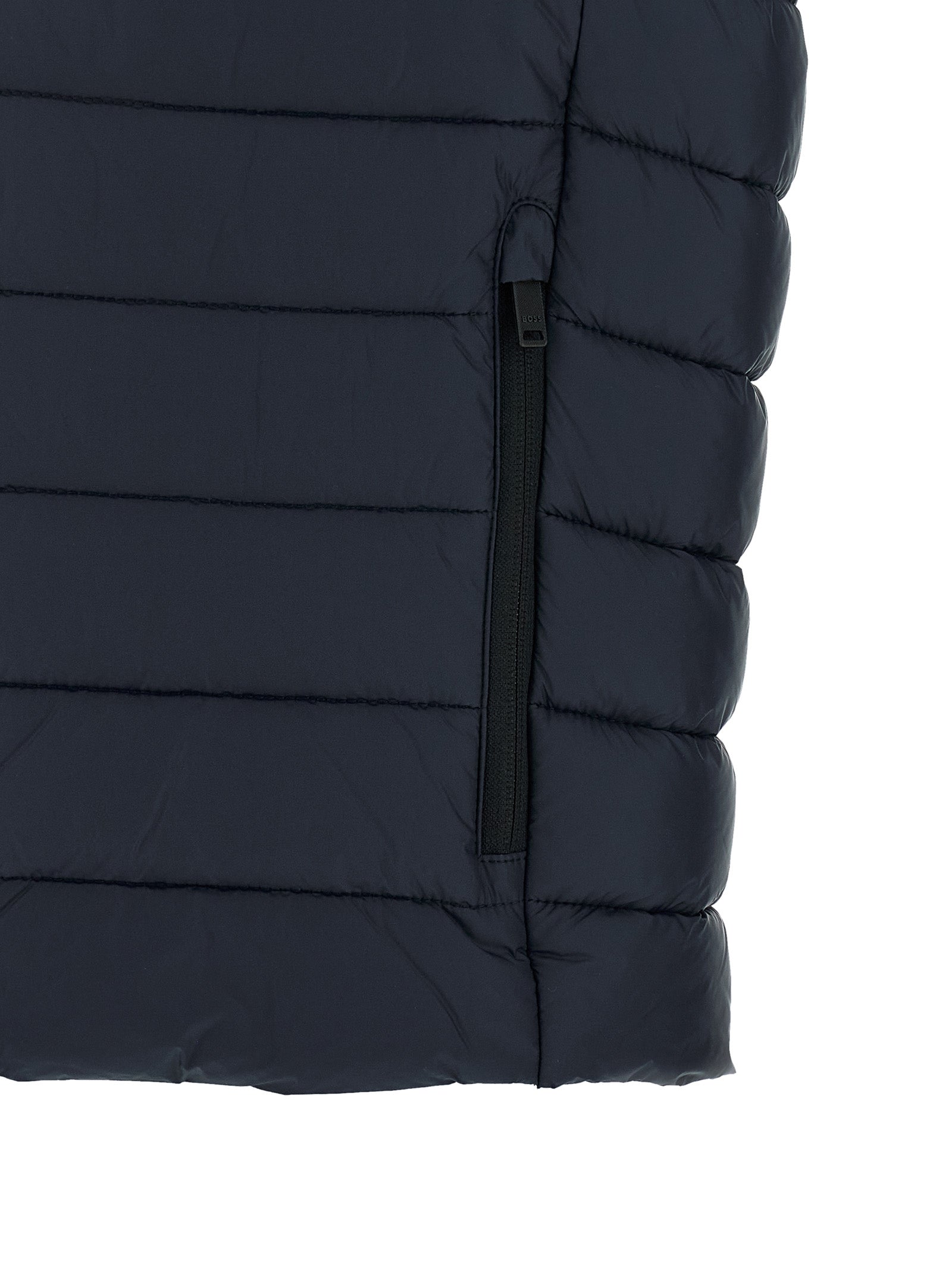 Hugo Boss Blue Recycled Sleeveless Jacket
