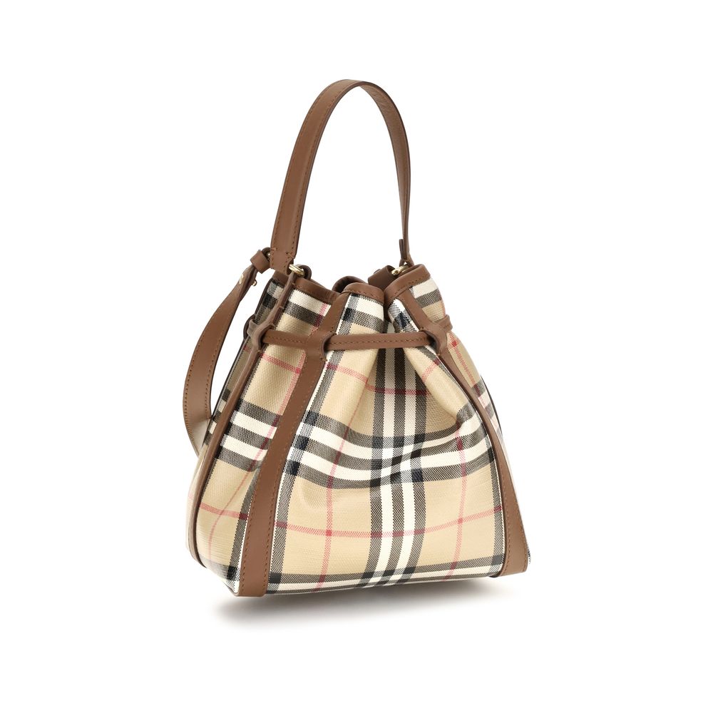 Burberry Beige Calf Leather Backet Bag