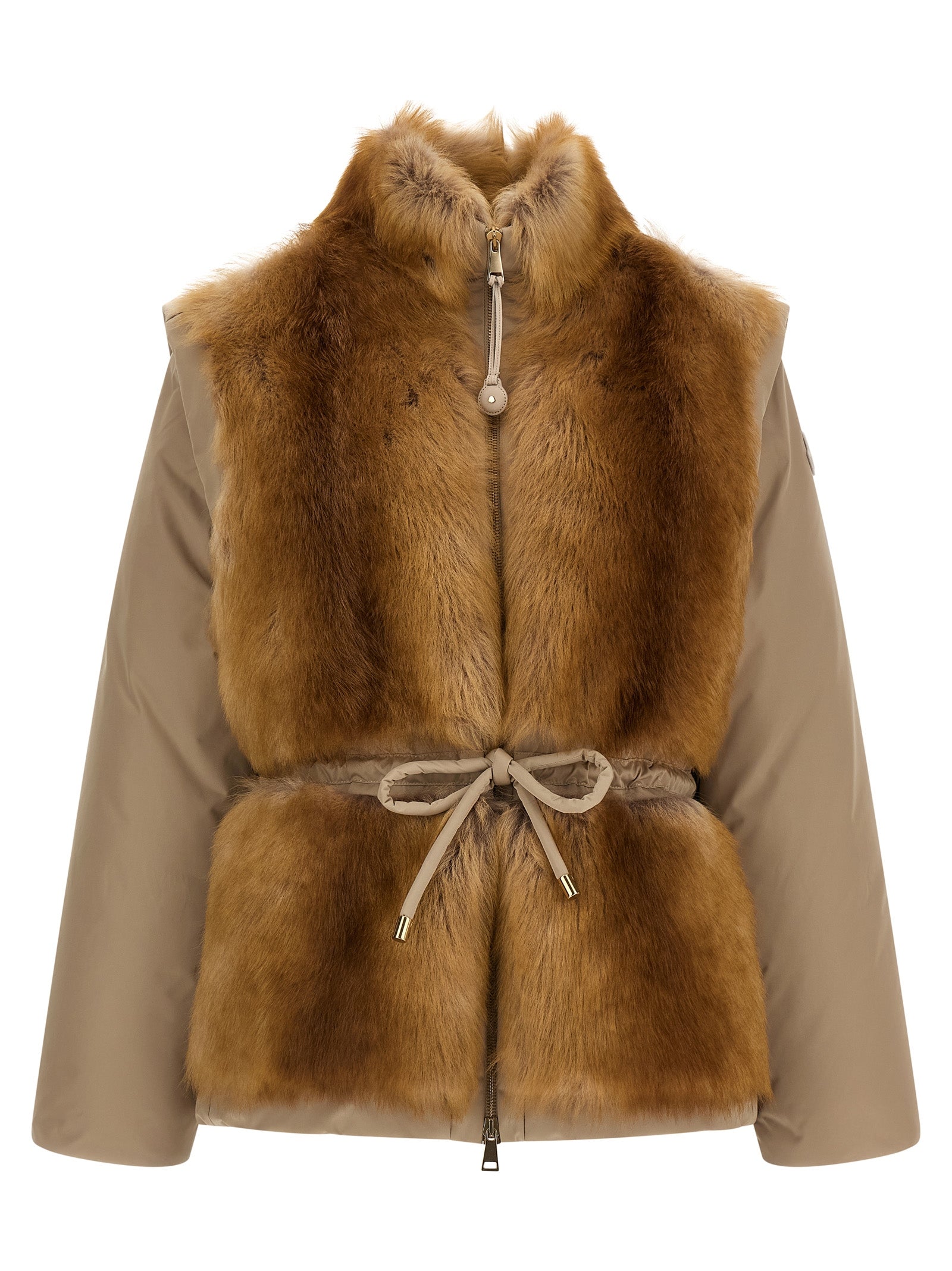 Moncler Beige Sleeveless Jacket