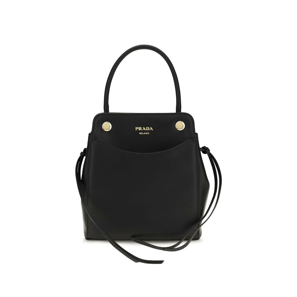 Prada Black Calf Leather Shoulder Bag