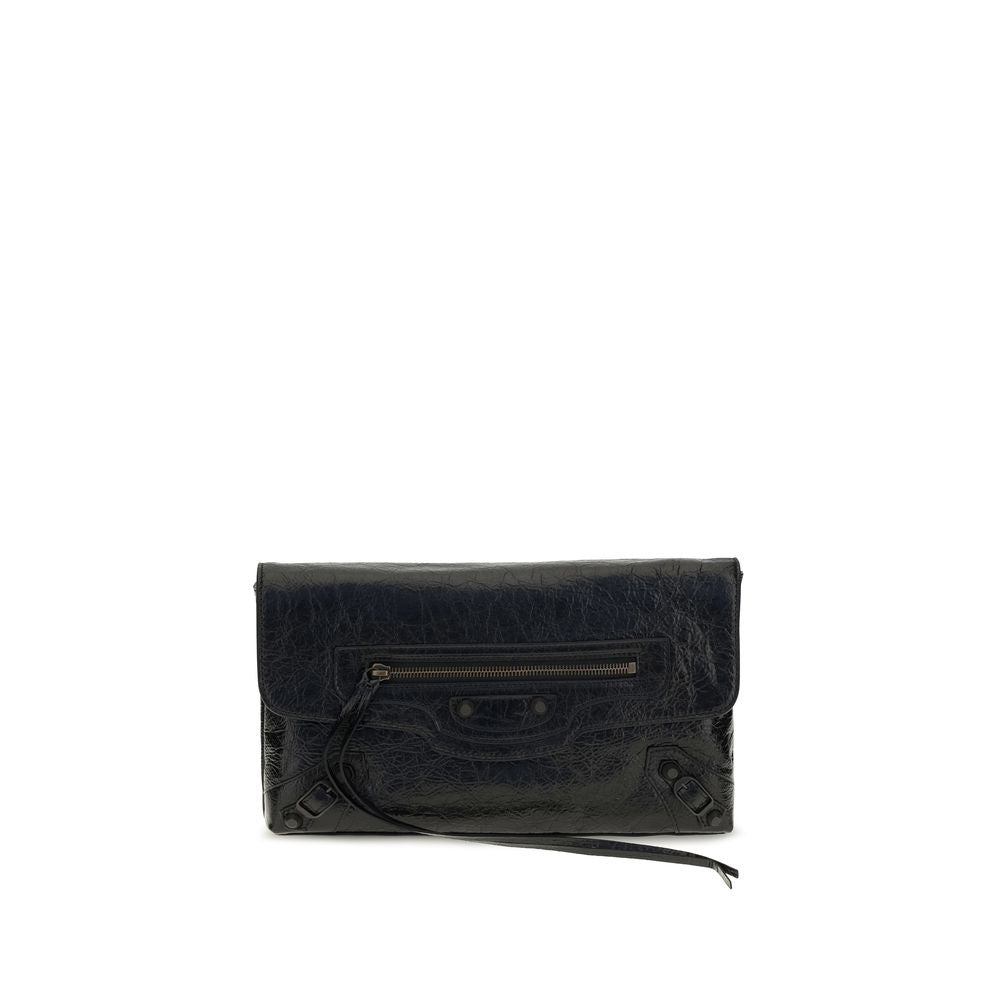 Balenciaga Black Lamb Clutch Bag