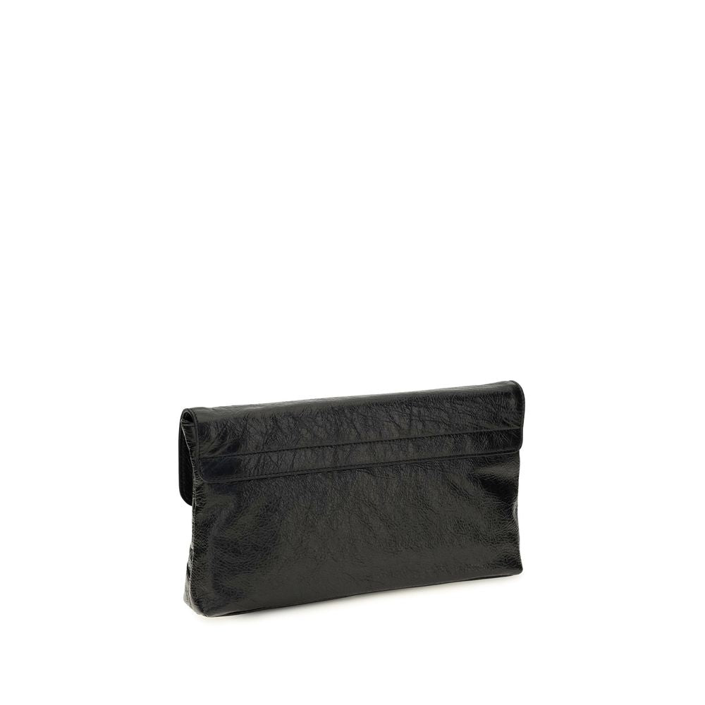 Balenciaga Black Lamb Clutch Bag