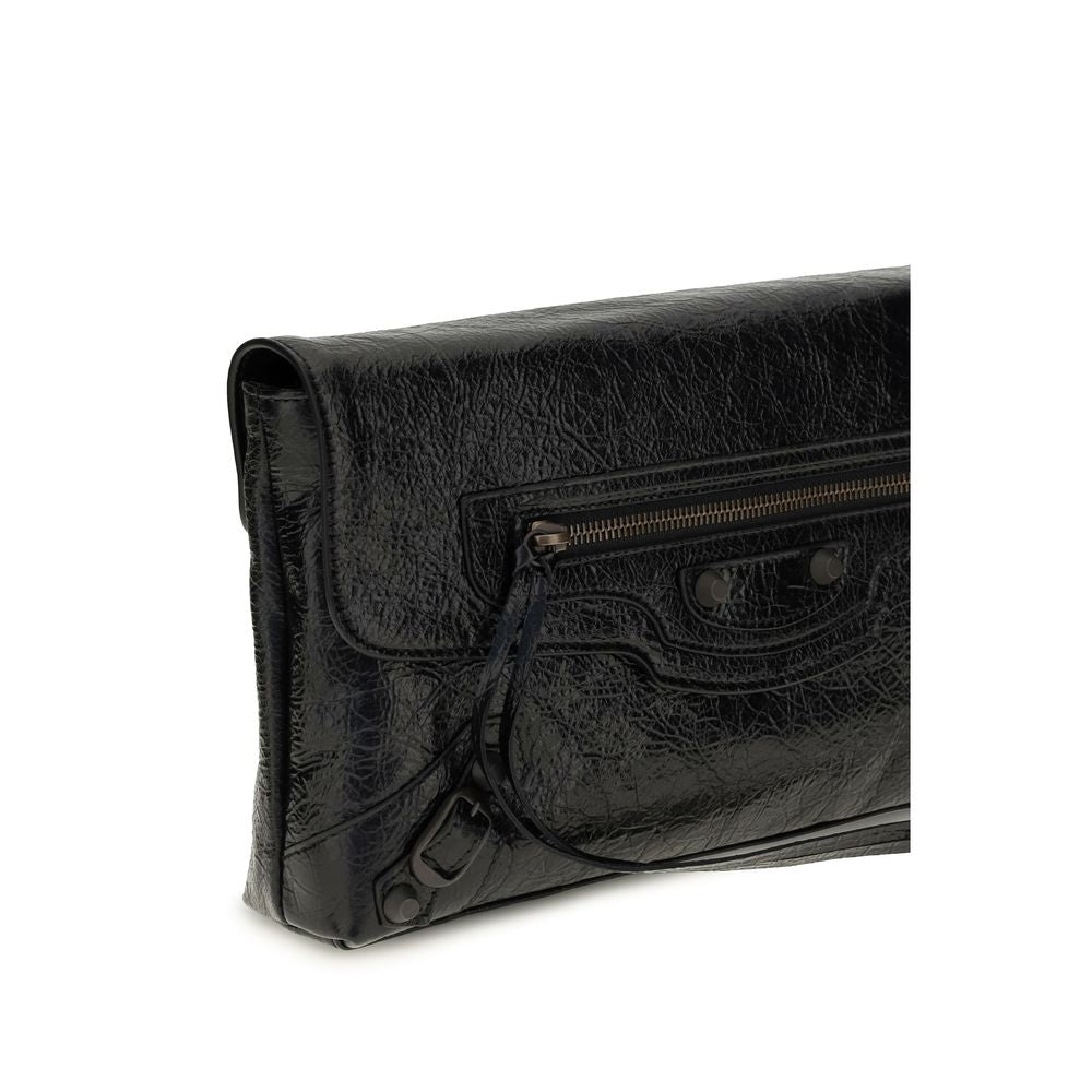 Balenciaga Black Lamb Clutch Bag