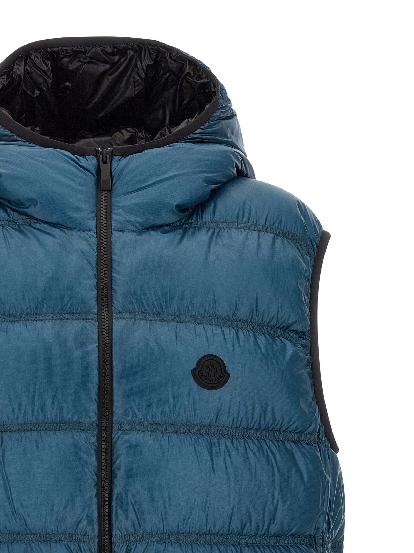 Moncler Blue Full-Length Jacket