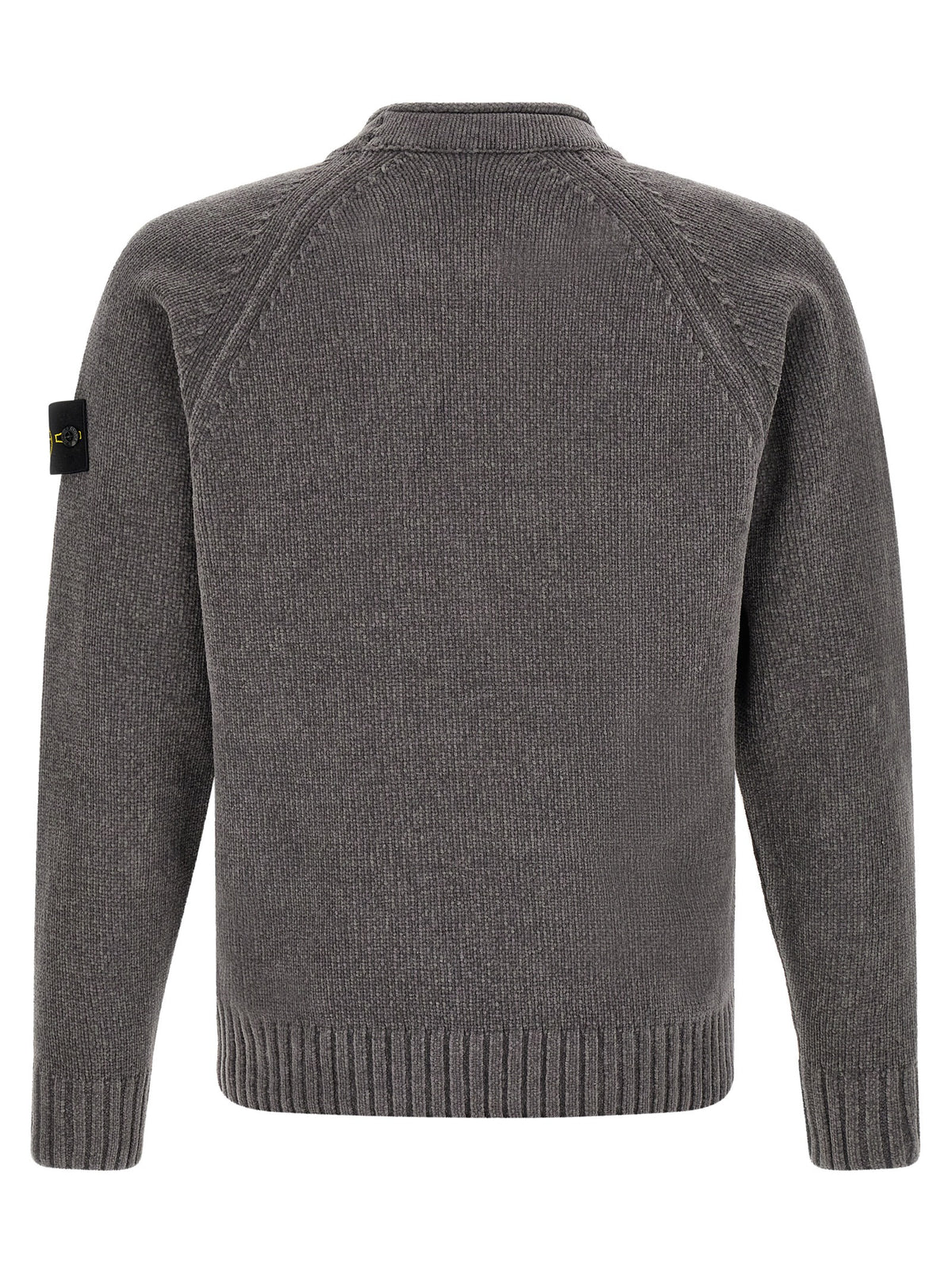 Stone Island Gray Cotton Cardigan