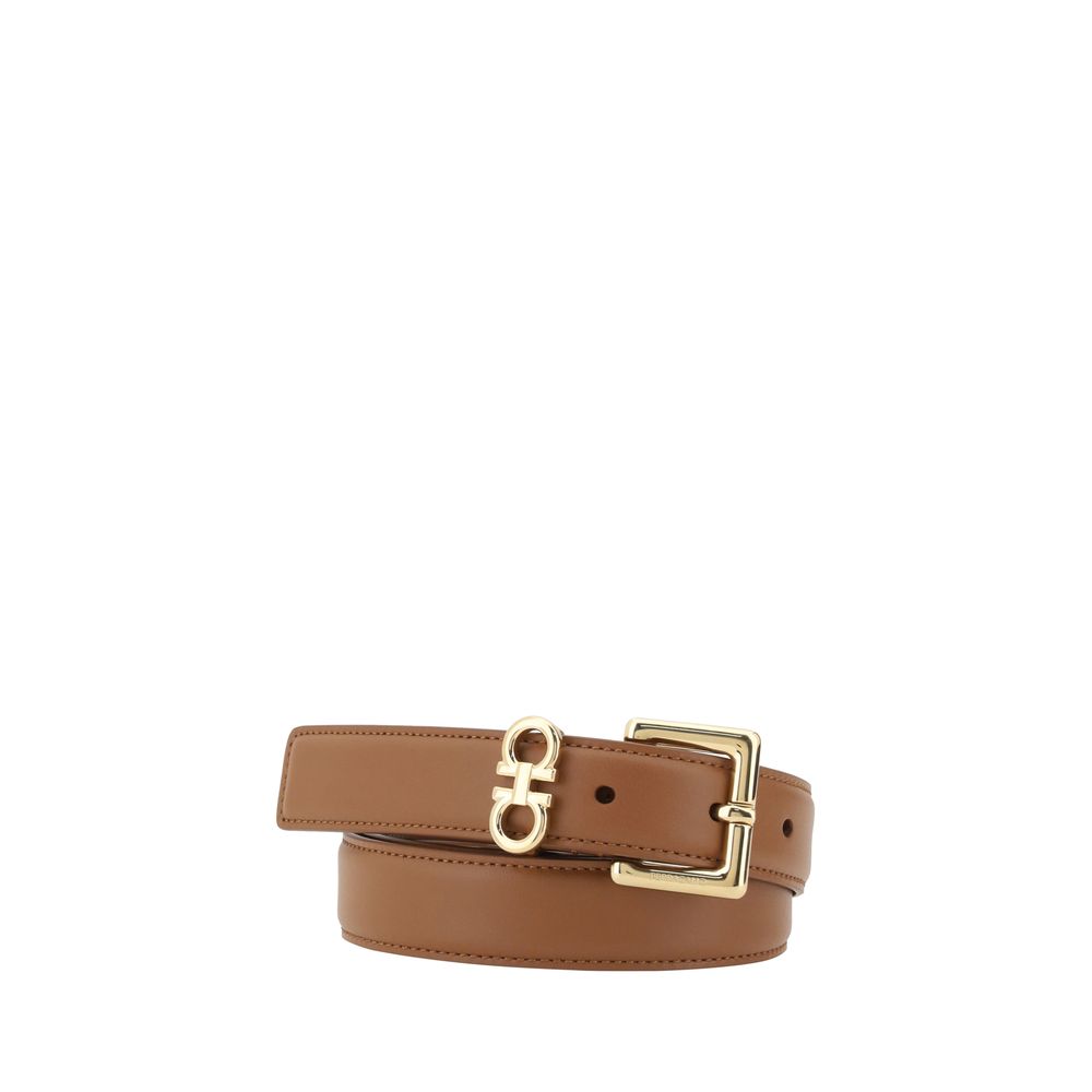Ferragamo Brown Calf Leather Regular Belt