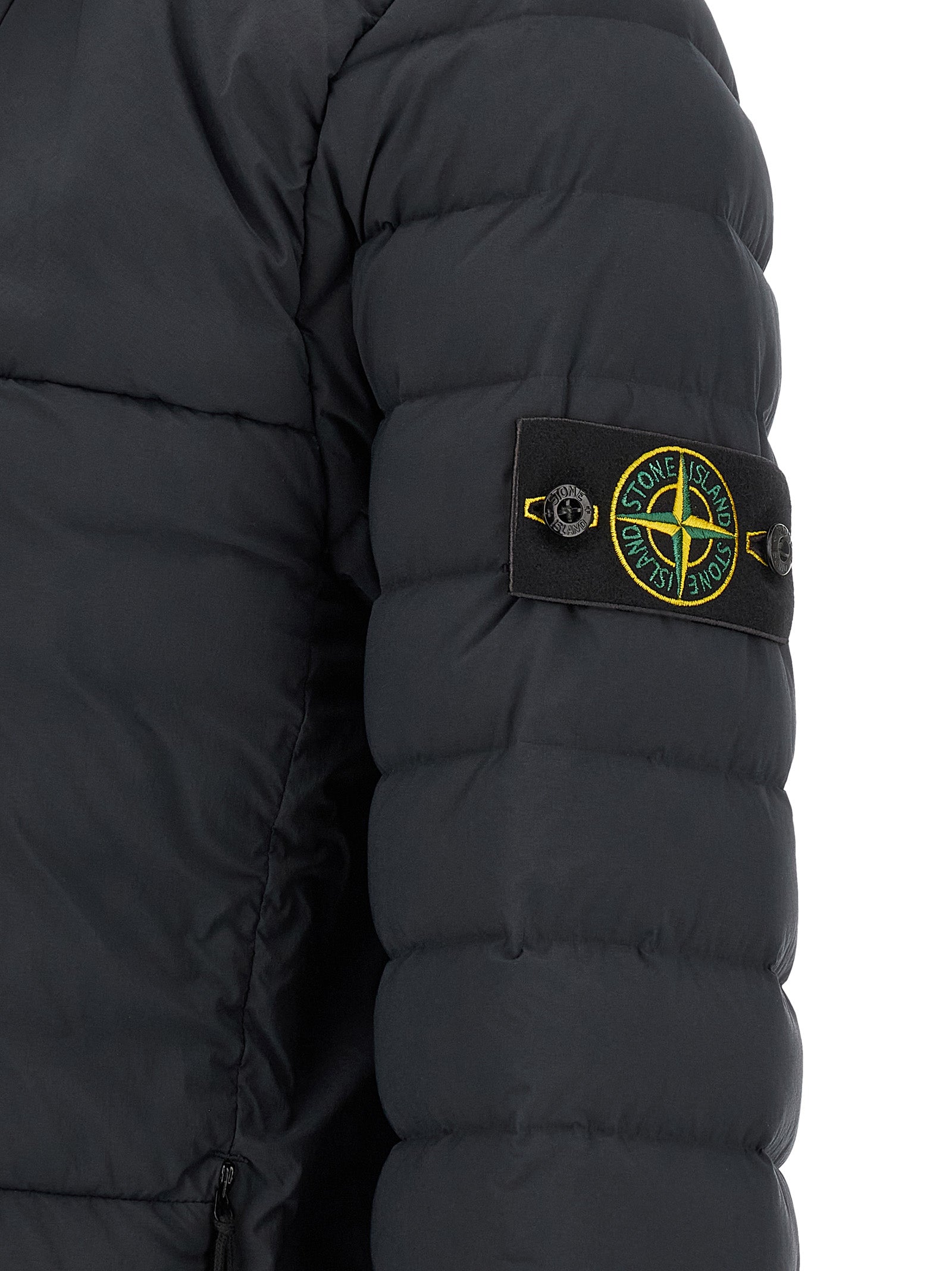 Stone Island Blue Full-Length Jacket