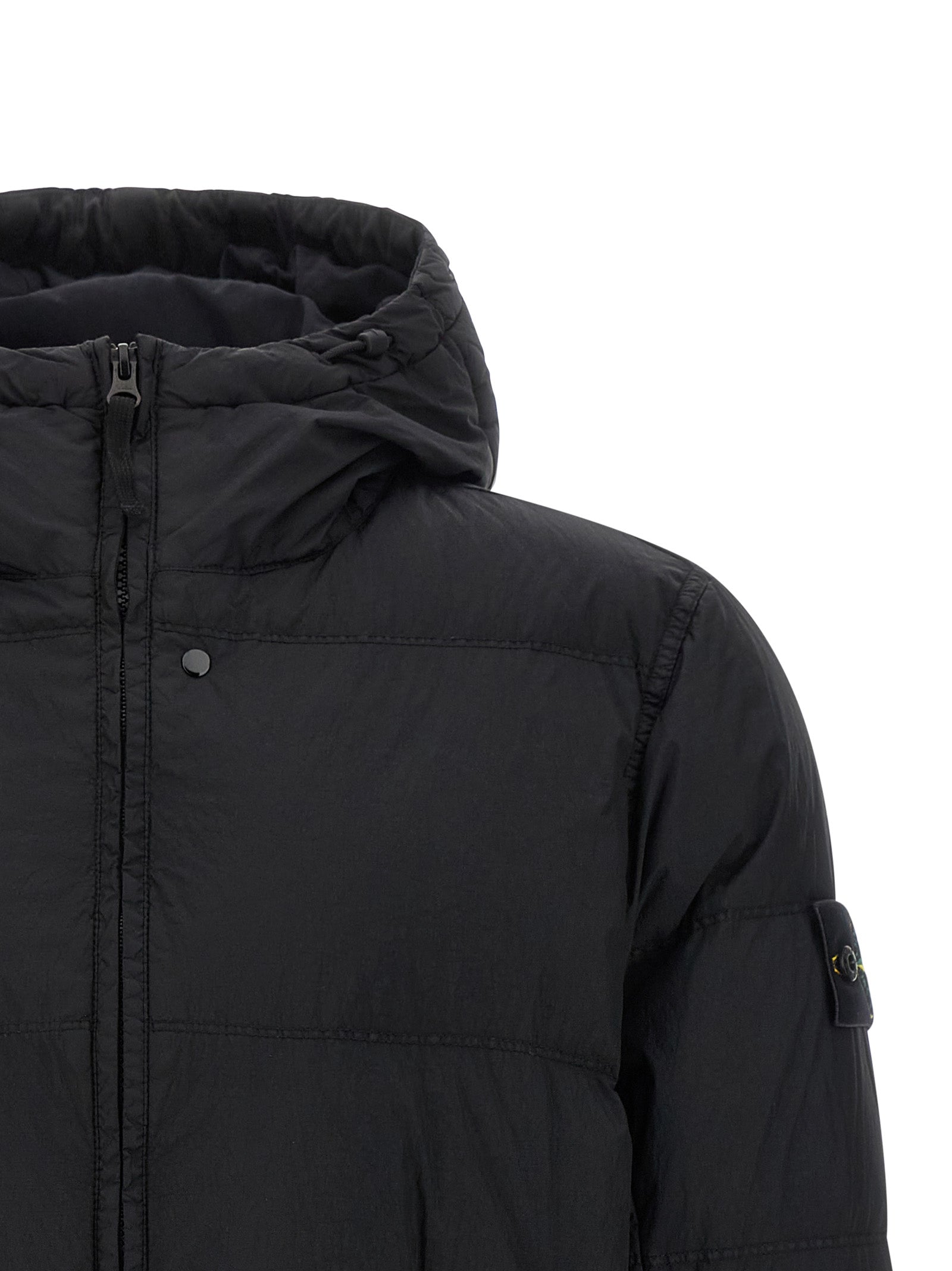 Stone Island Black Full-Length Jacket