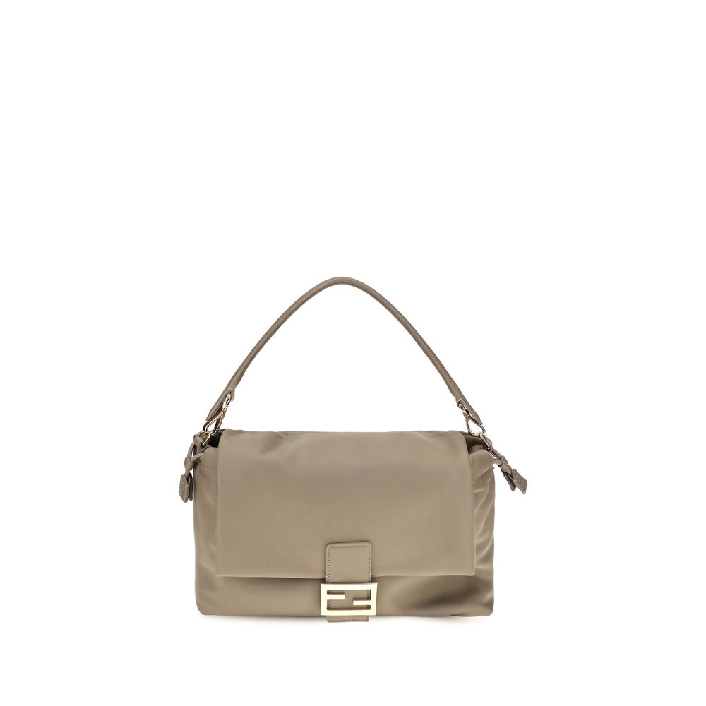 Fendi Beige Calf Leather Shoulder Bag