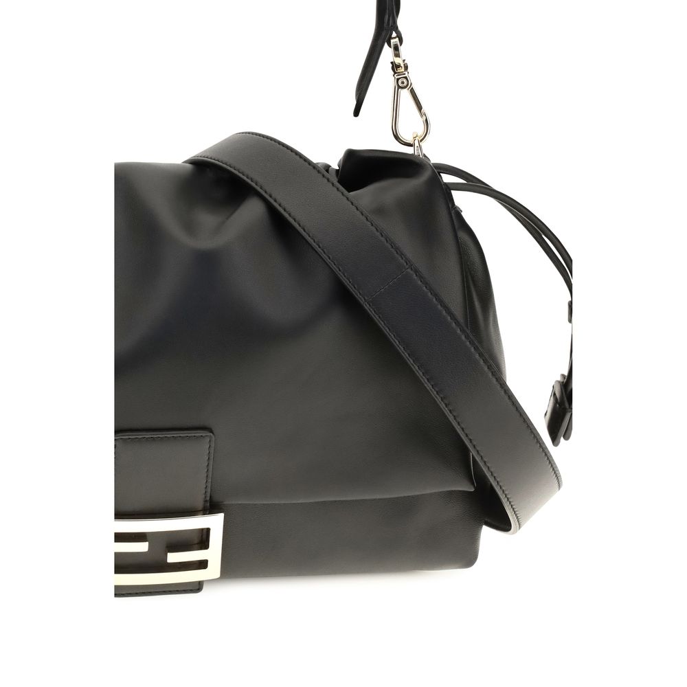 Fendi Black Calf Leather Shoulder Bag