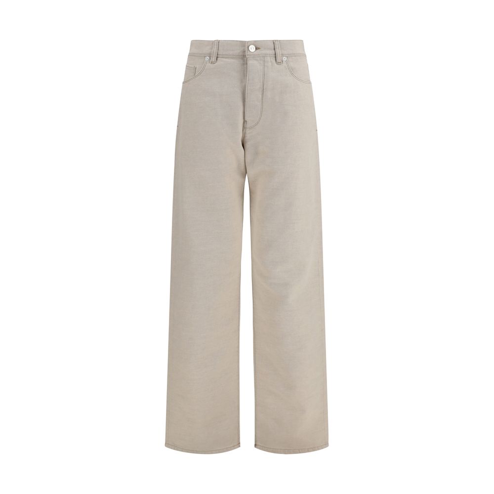 Fendi Beige Cotton Jeans Denim