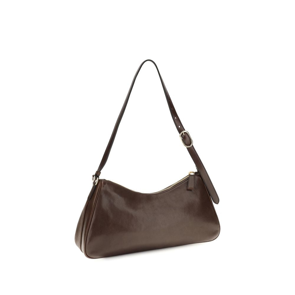 Prada Brown Calf Leather Shoulder Bag