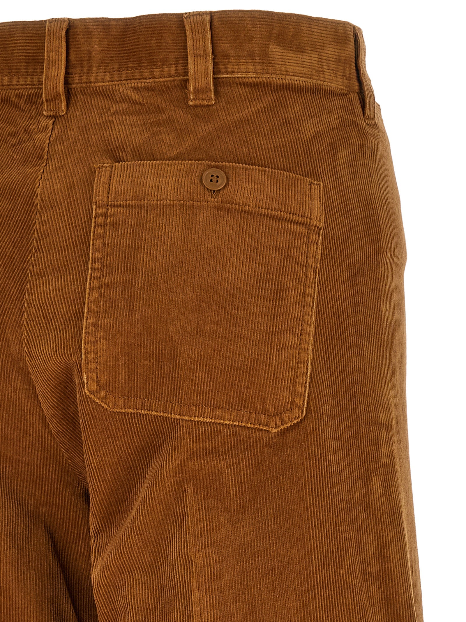 Polo Ralph Lauren Brown Cotton Flared Pants