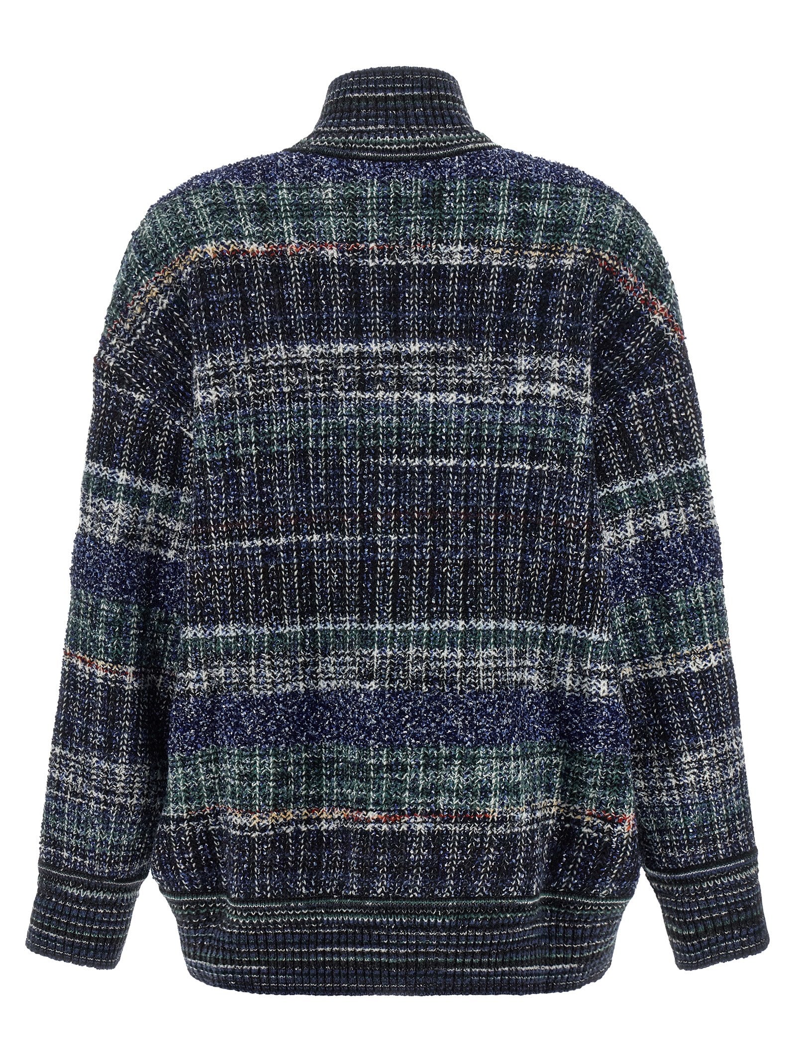 Missoni Blue Wool Cardigan