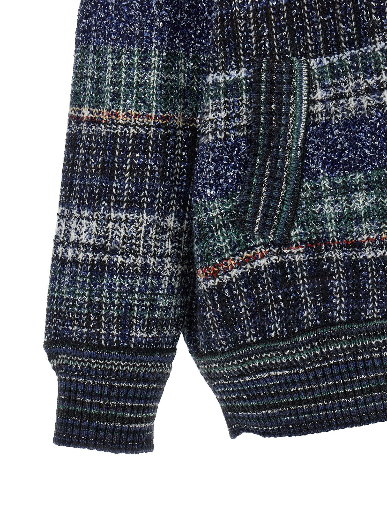 Missoni Blue Wool Cardigan