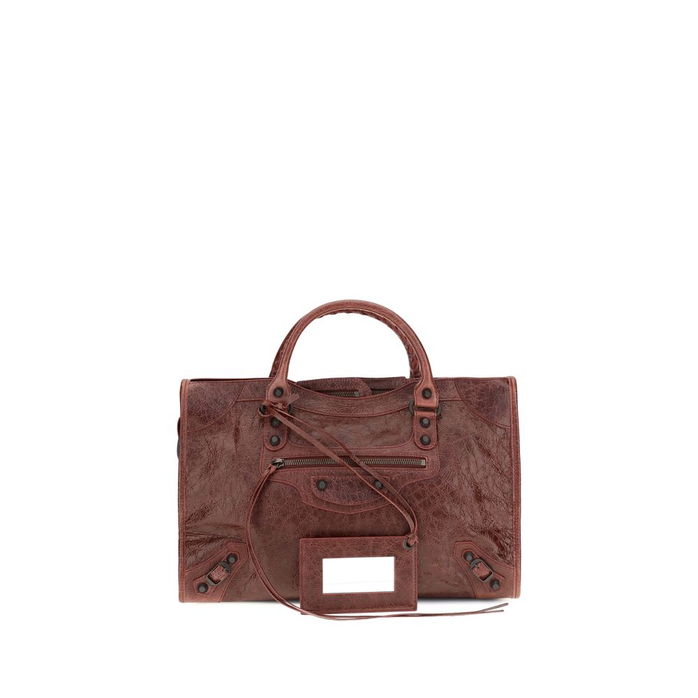 Balenciaga Bordeaux Lamb Handbag