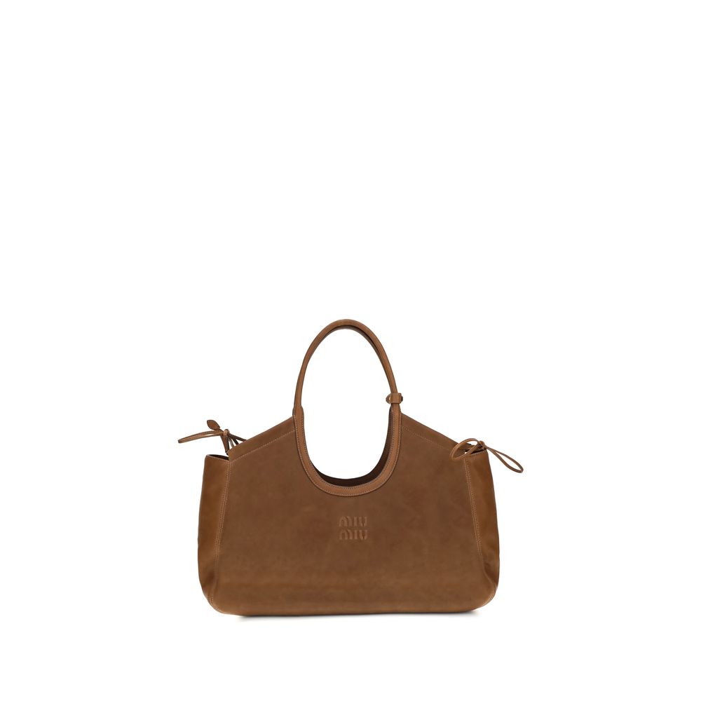 Miu Miu Brown Lamb Shoulder Bag
