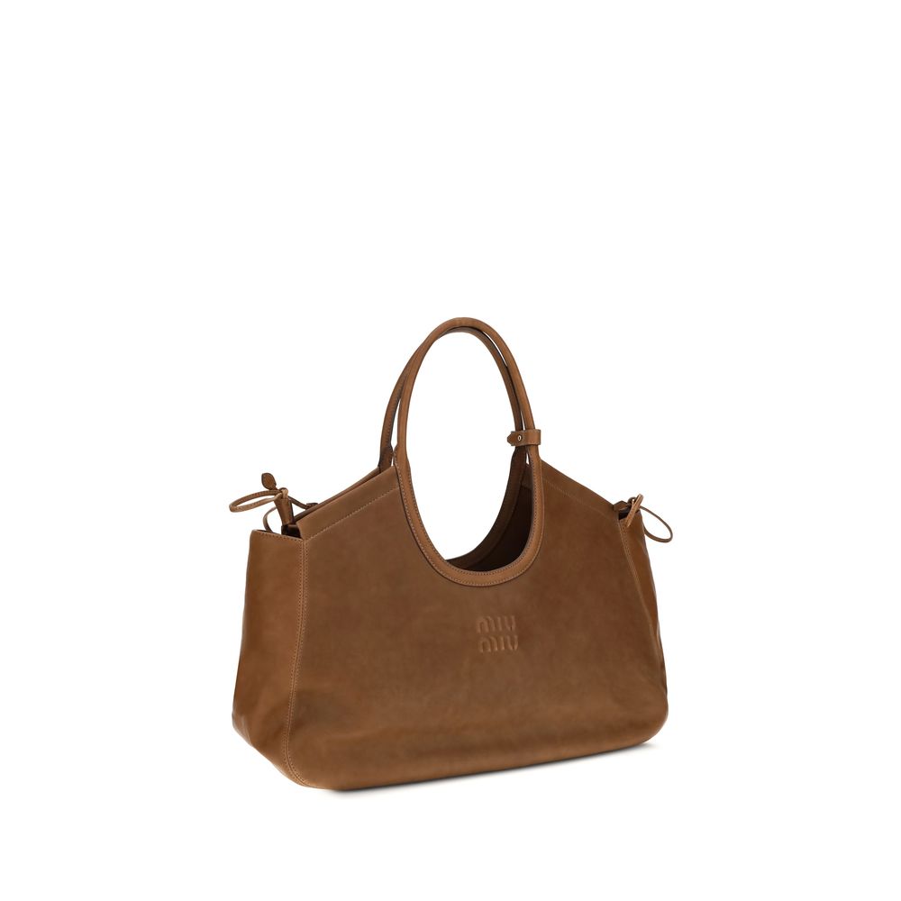 Miu Miu Brown Lamb Shoulder Bag