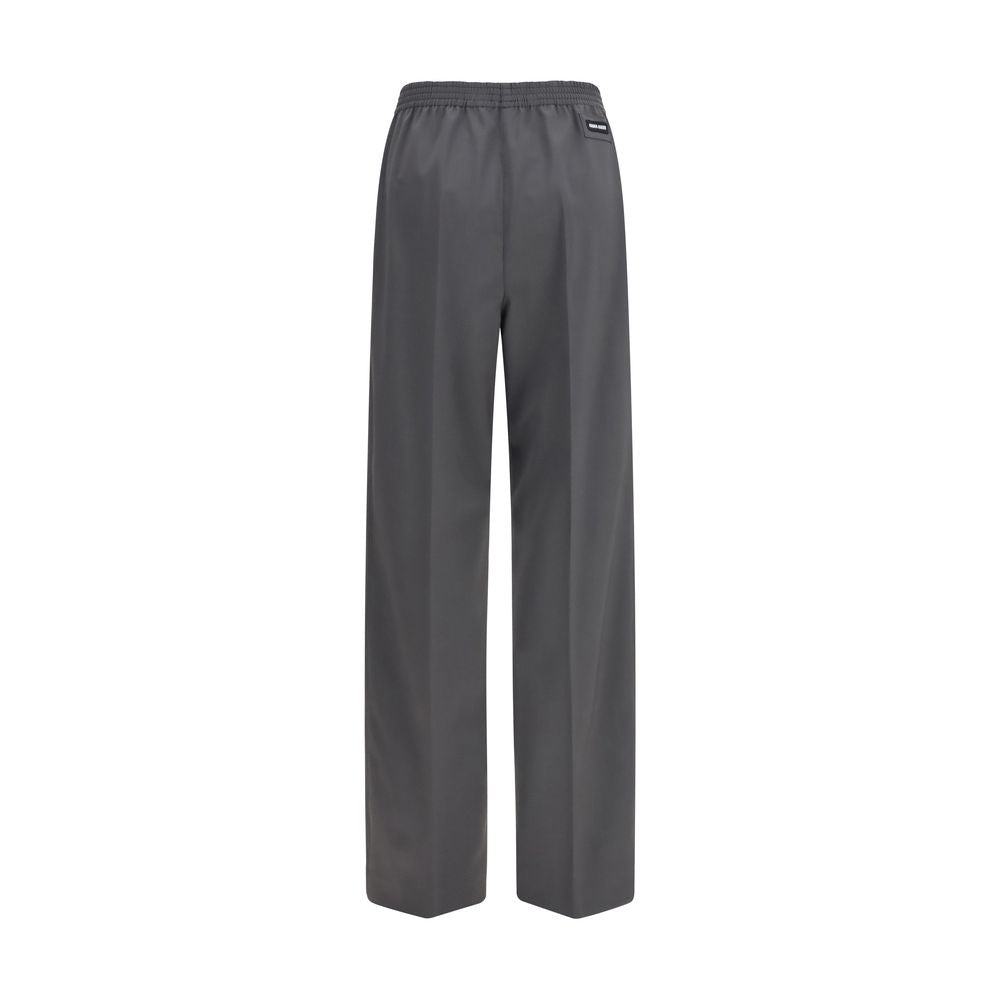 Miu Miu Gray Wool Casual Pants
