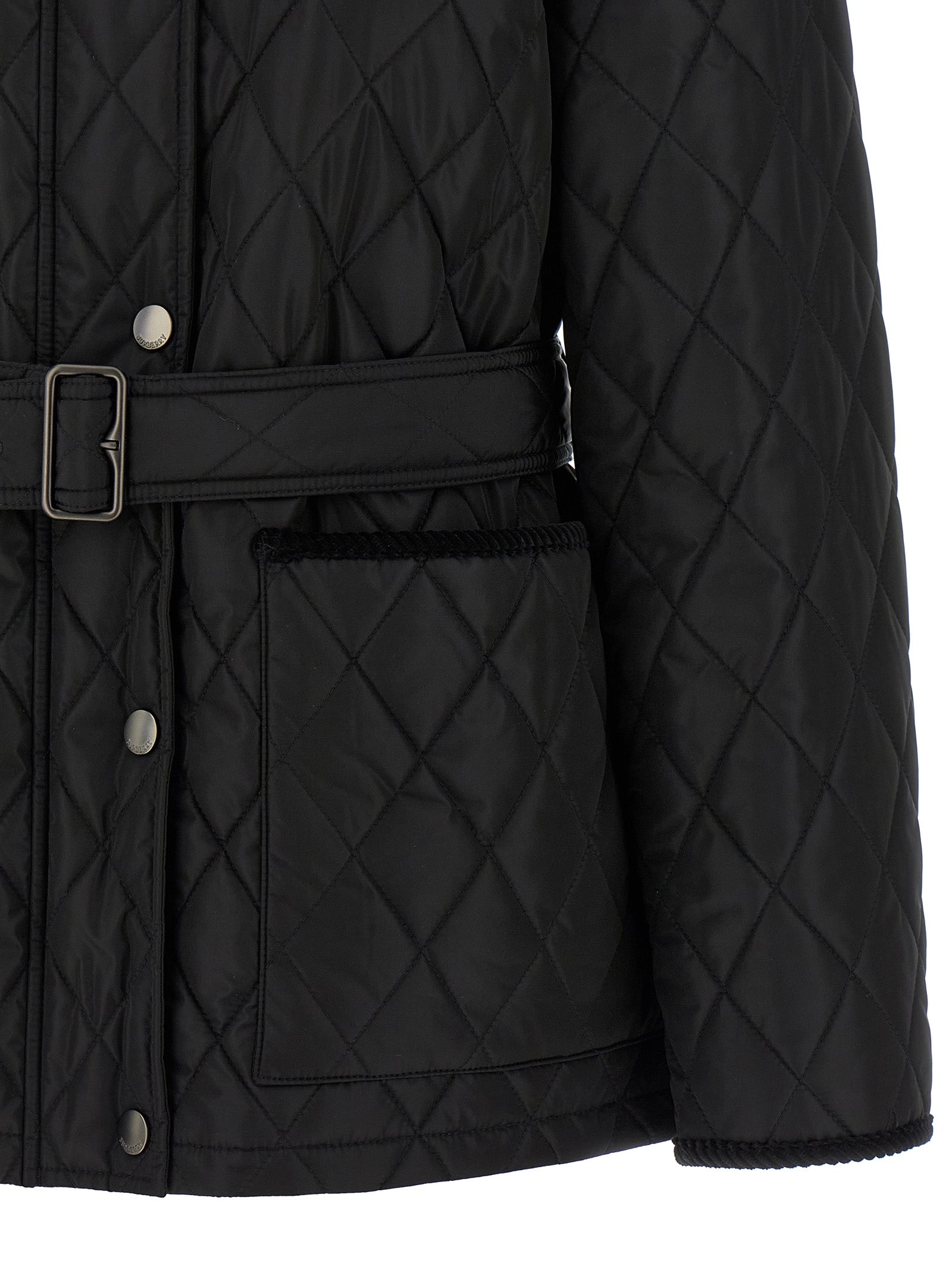 Burberry Black Polyamide Full-Length Jacket
