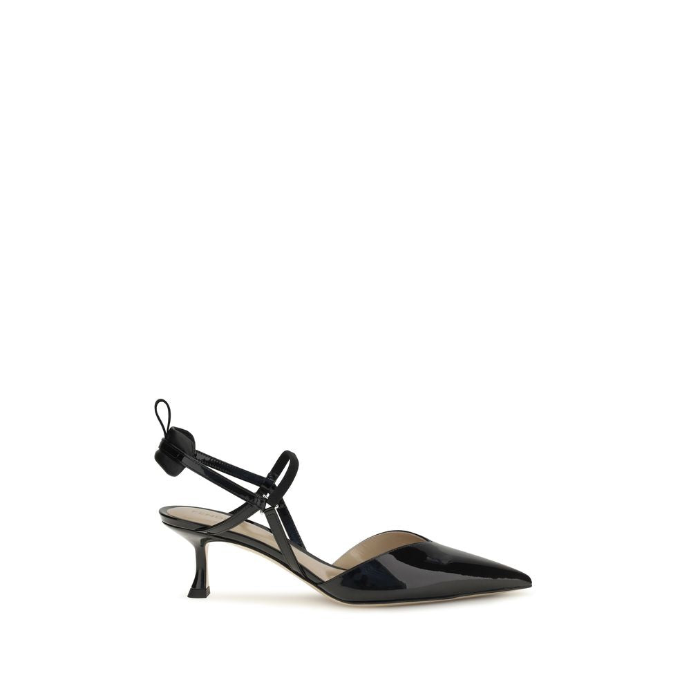 Fendi Black Calf Leather High Heel Pumps