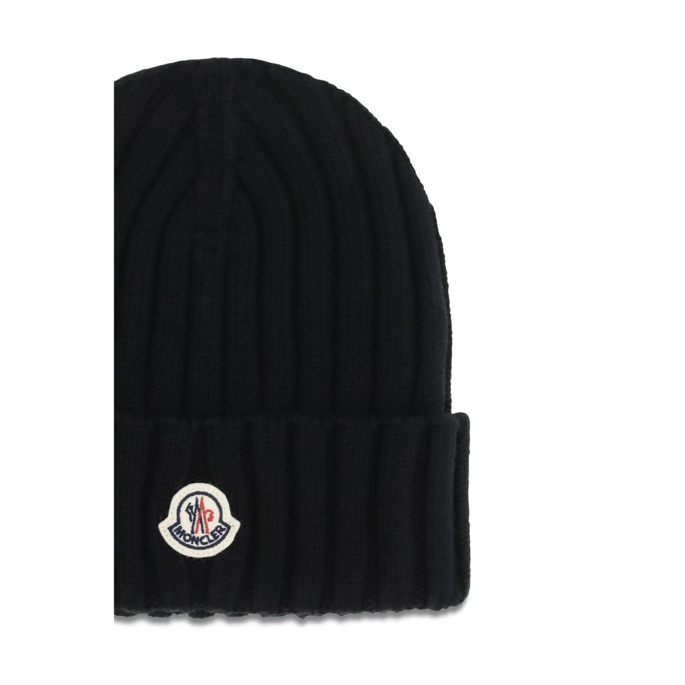 Moncler Black Wool Beanie