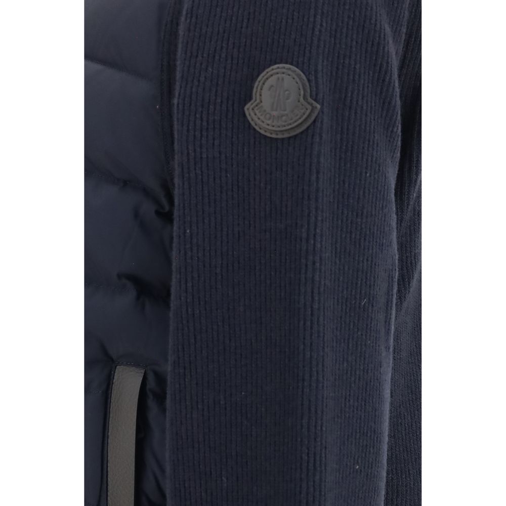 Moncler Blue Wool Sweatshirt