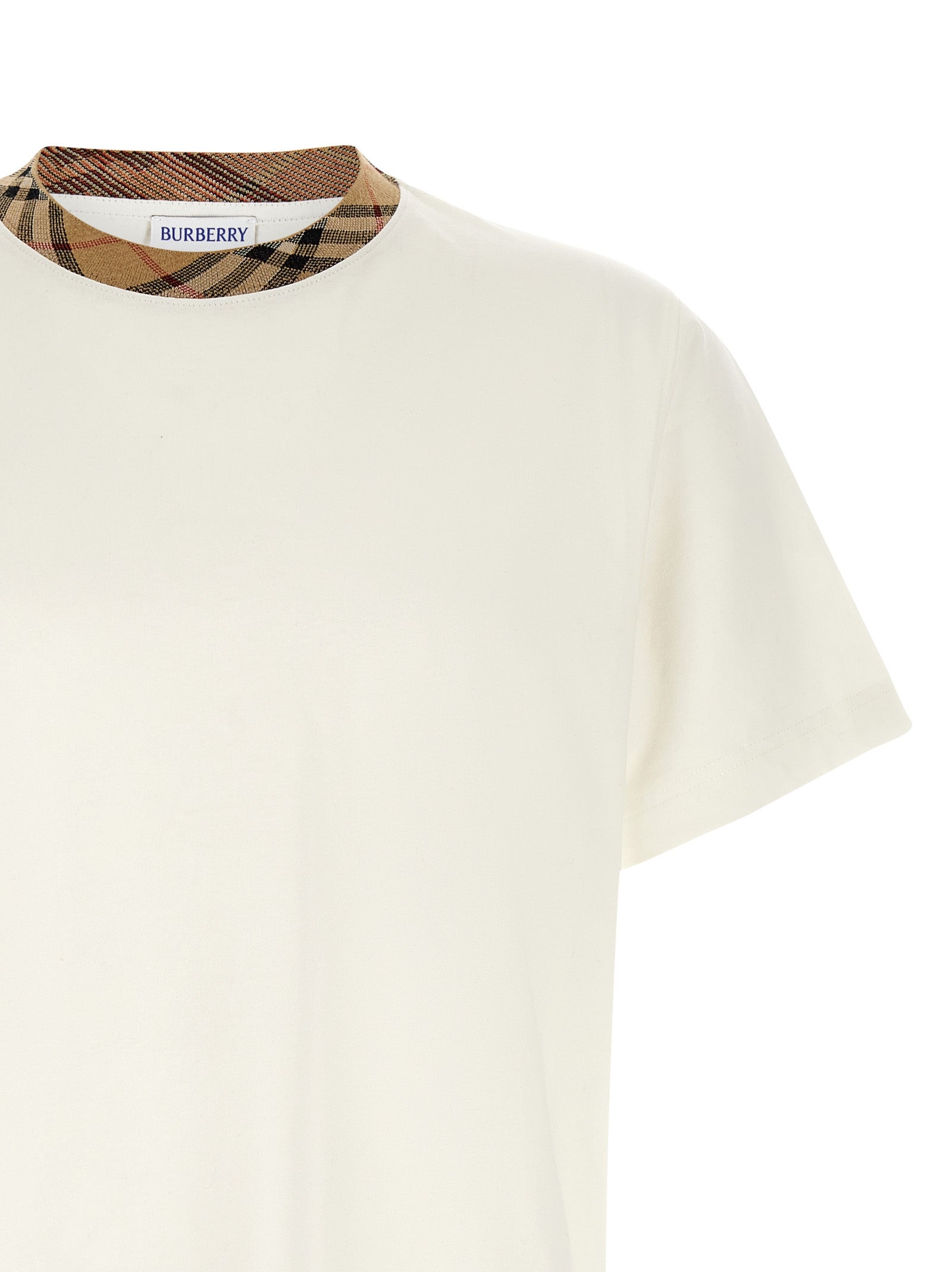 Burberry Beige Cotton T-Shirt