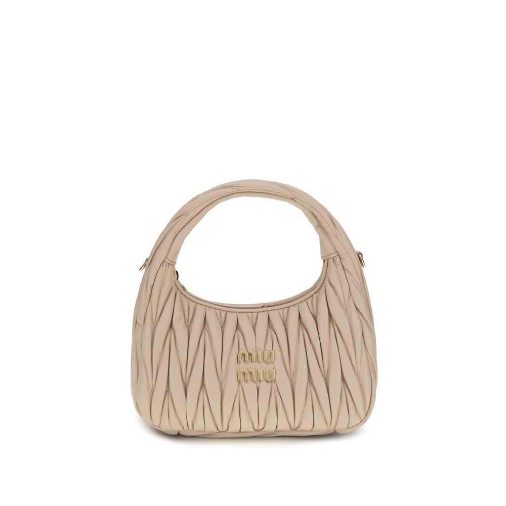 Miu Miu Beige Calf Leather Handbag