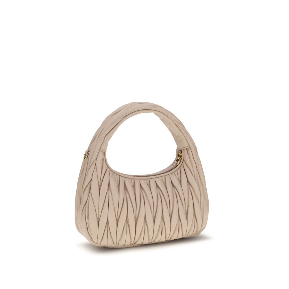 Miu Miu Beige Calf Leather Handbag