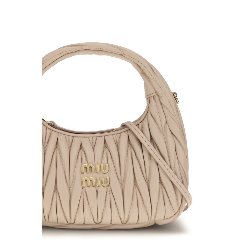 Miu Miu Beige Calf Leather Handbag