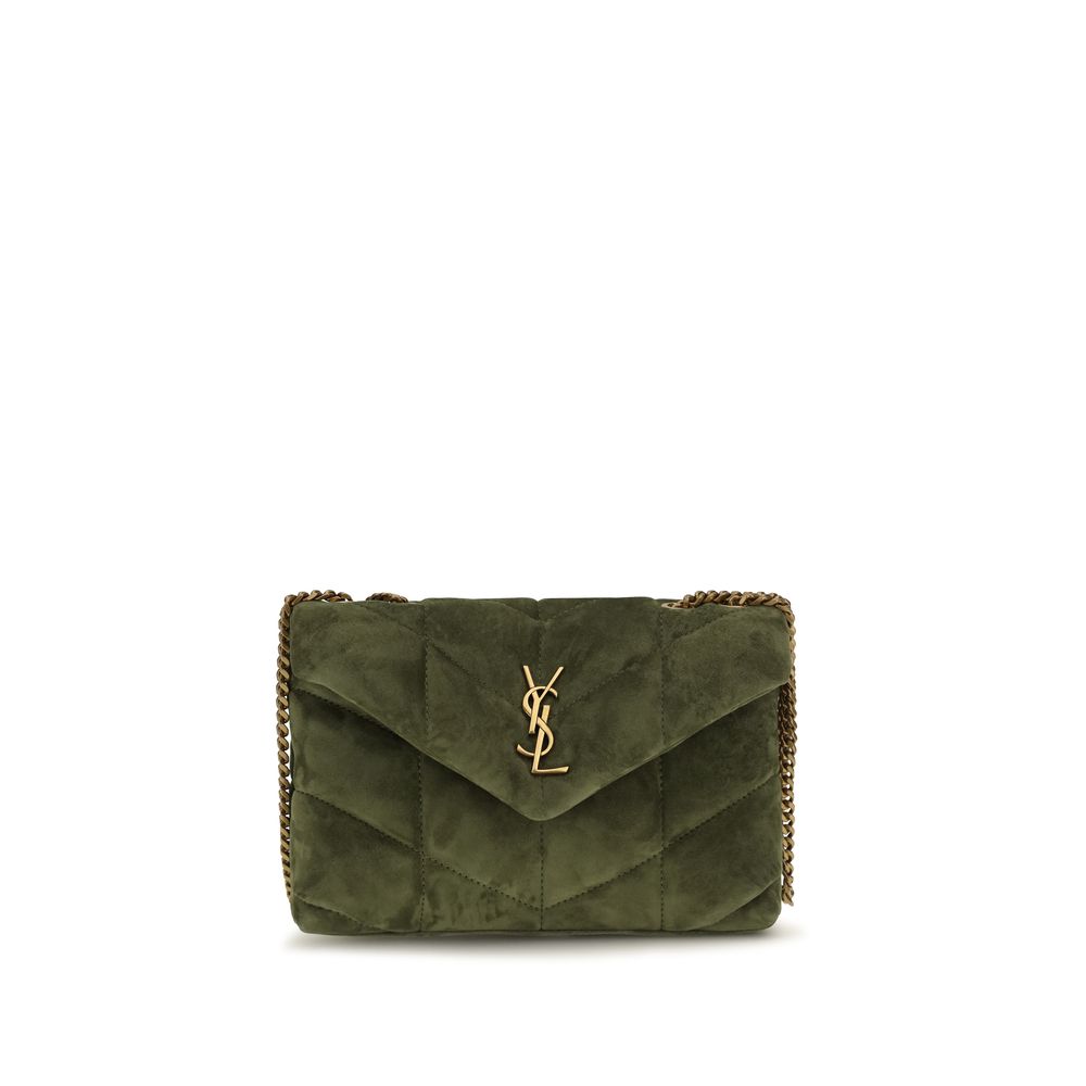 Saint Laurent Bicolor Calf Leather Wallet