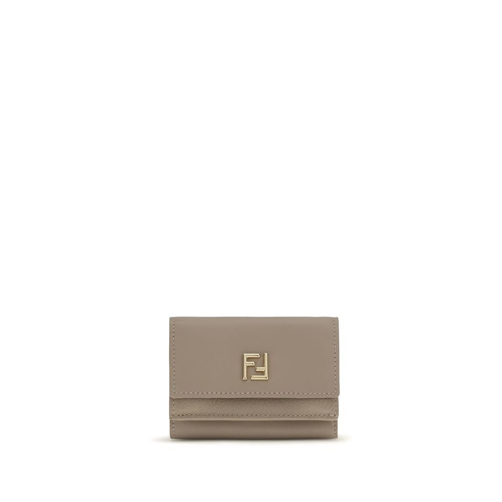 Fendi Beige Calf Leather Wallet