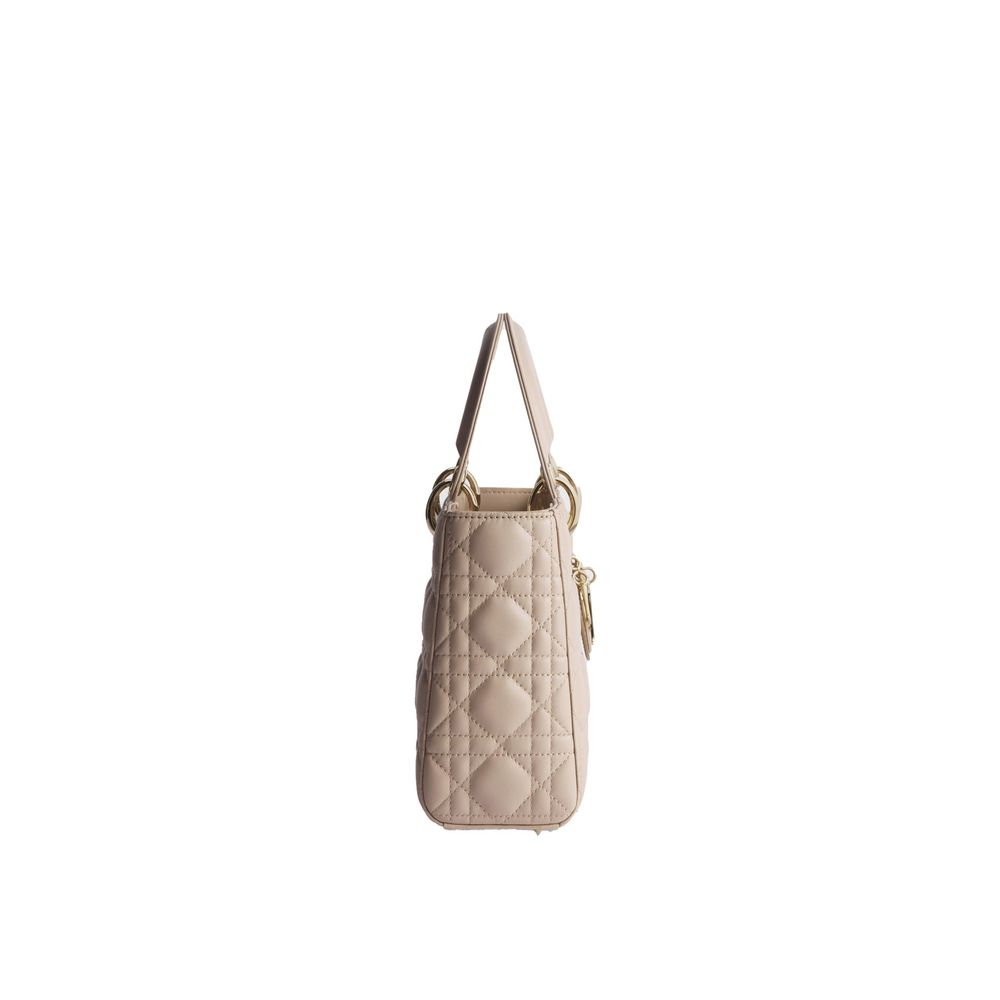 Dior Beige Lamb Leather Handbag