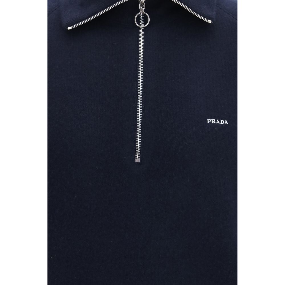 Prada Blue Wool Oves Aries Sweatshirt