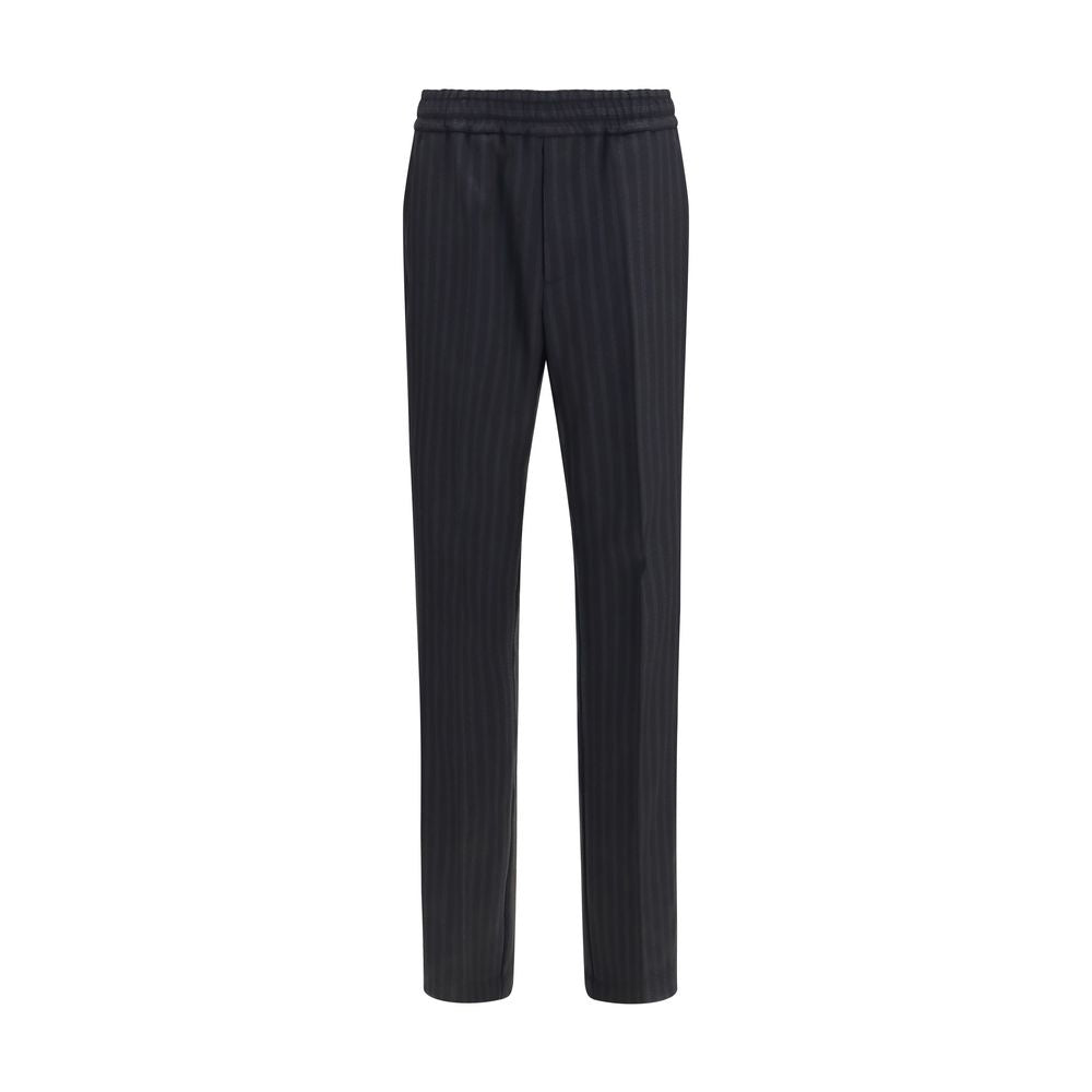 Versace Black Wool Dress Pants