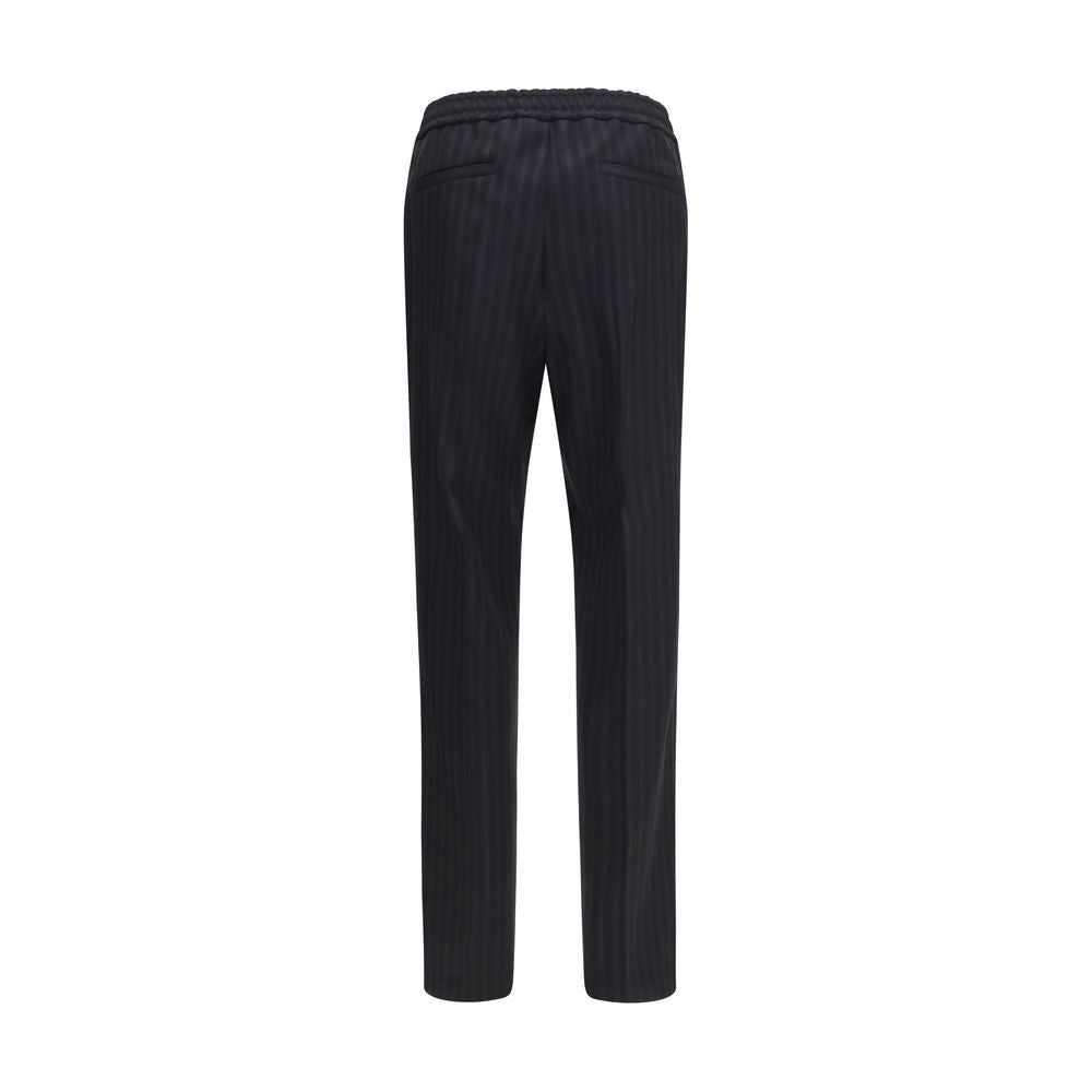 Versace Black Wool Dress Pants