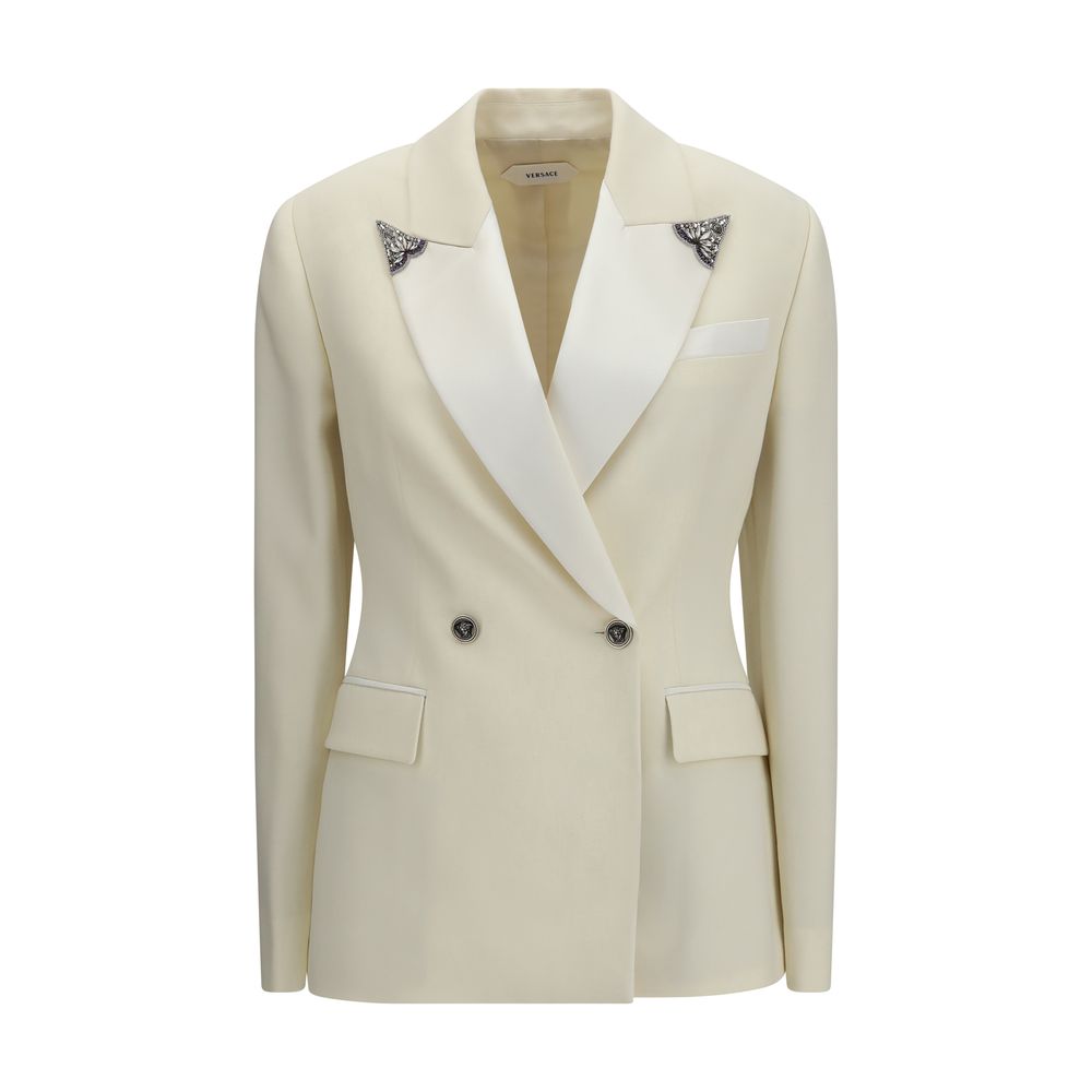 Versace Beige Wool Blazer